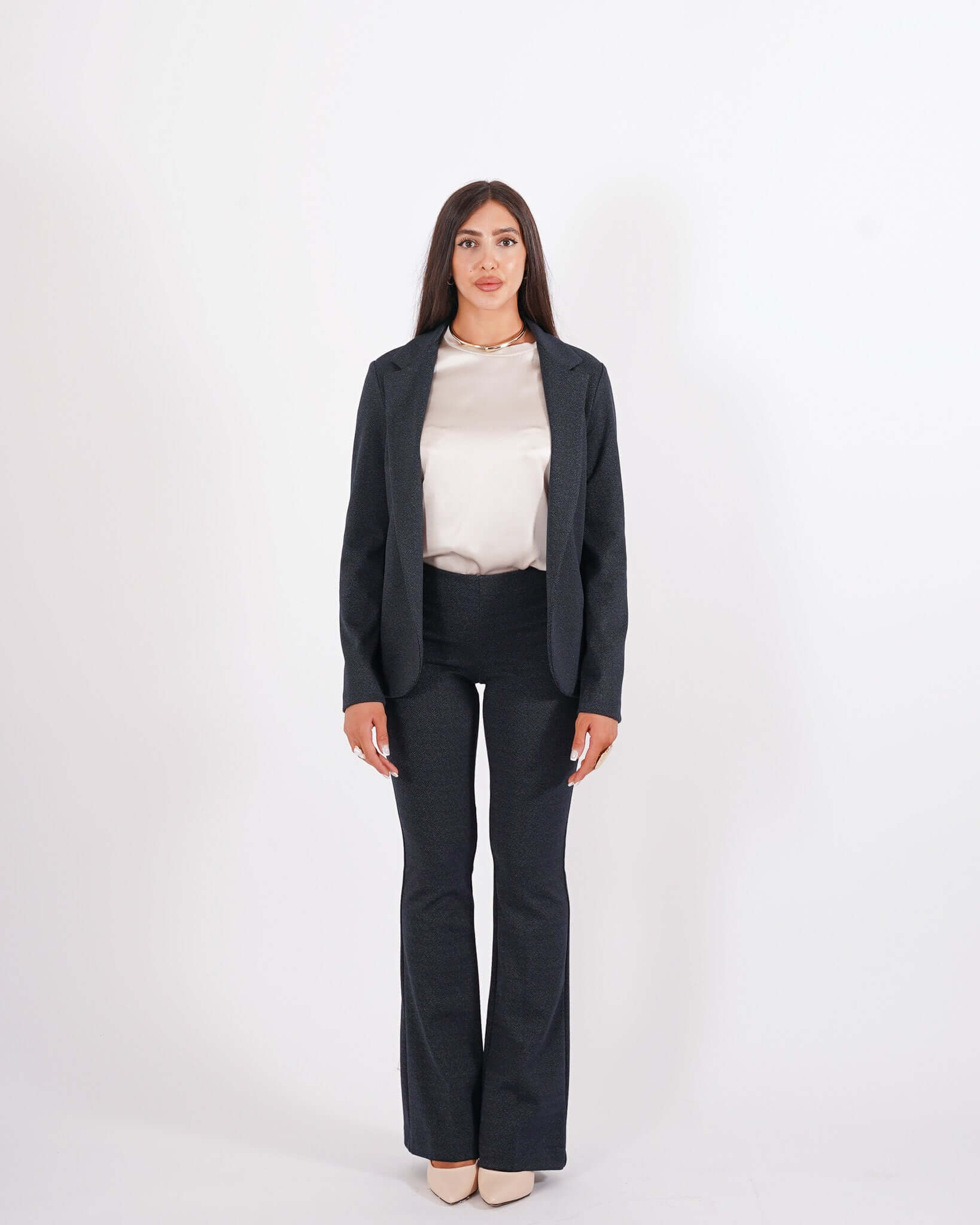 Pantaloni a zampa in punto stoffa - Morales - Hope Fashion