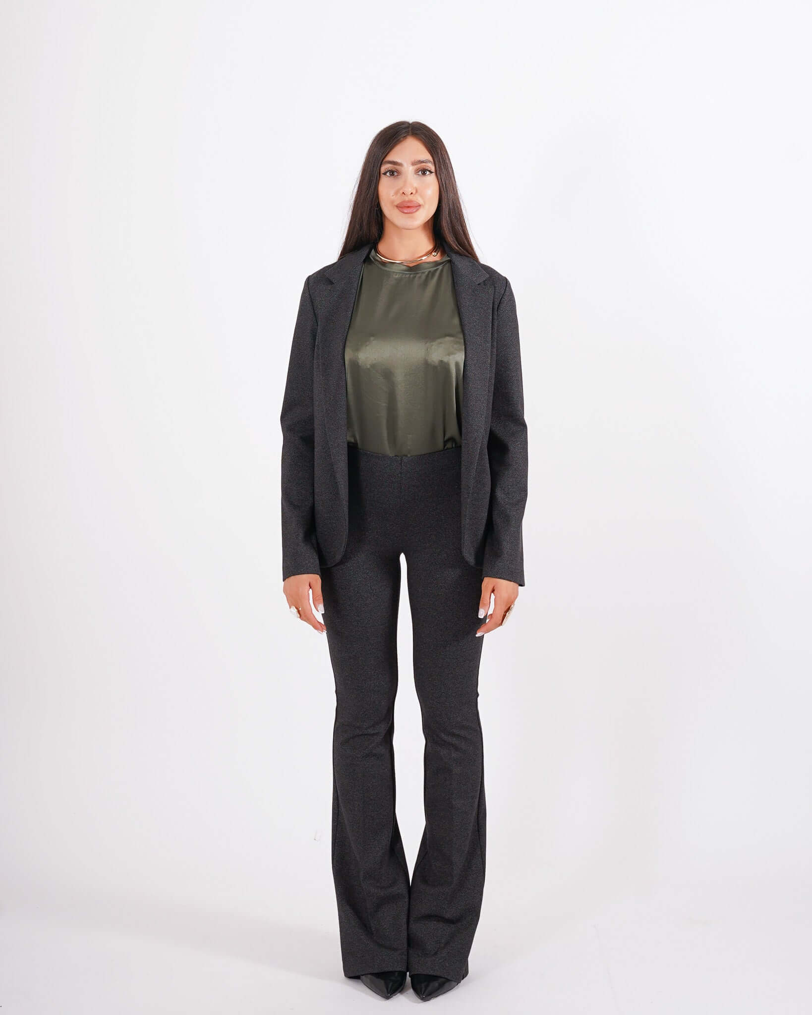 Pantaloni a zampa in punto stoffa - Morales - Hope Fashion