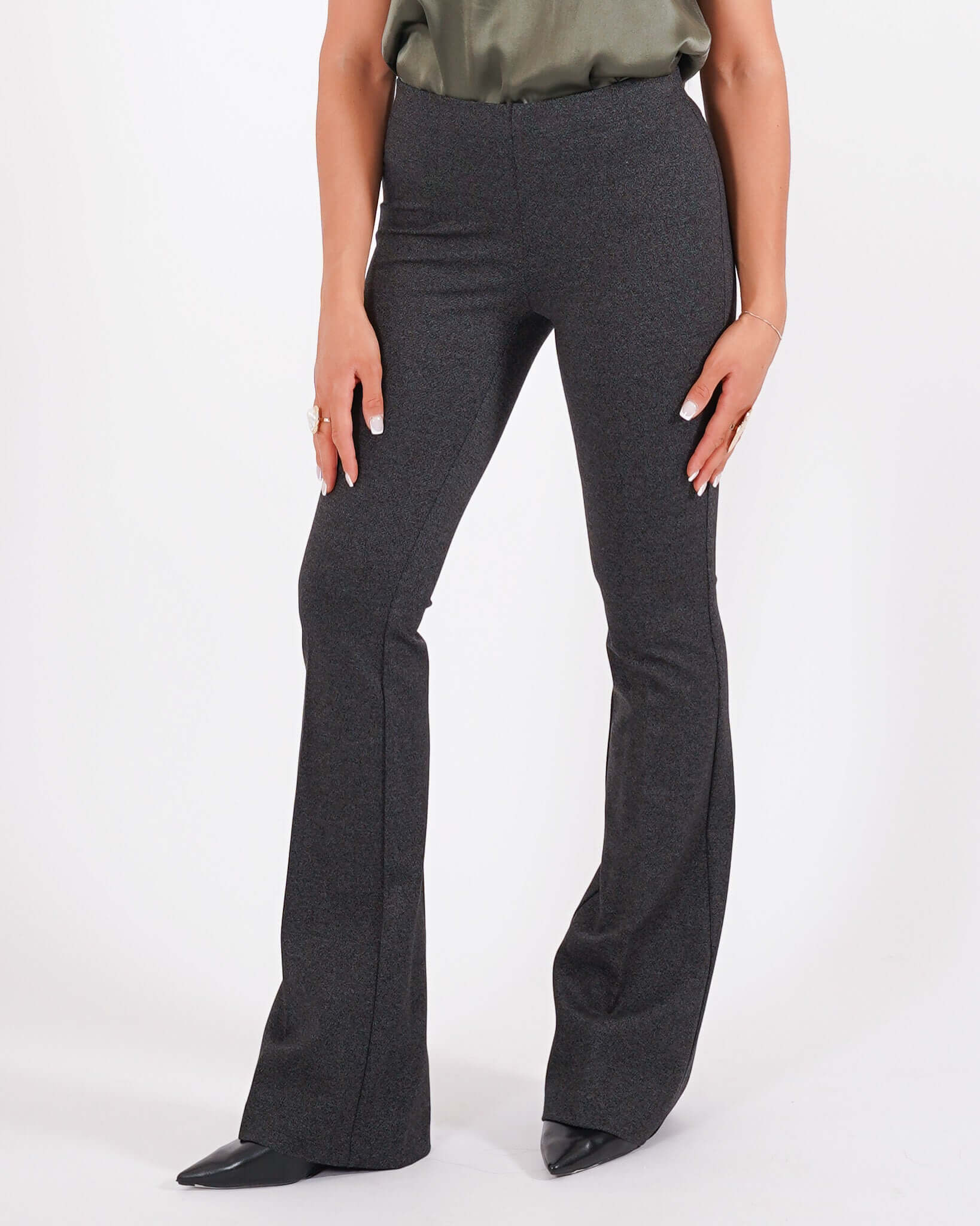 Pantaloni a zampa in punto stoffa - Morales - Hope Fashion