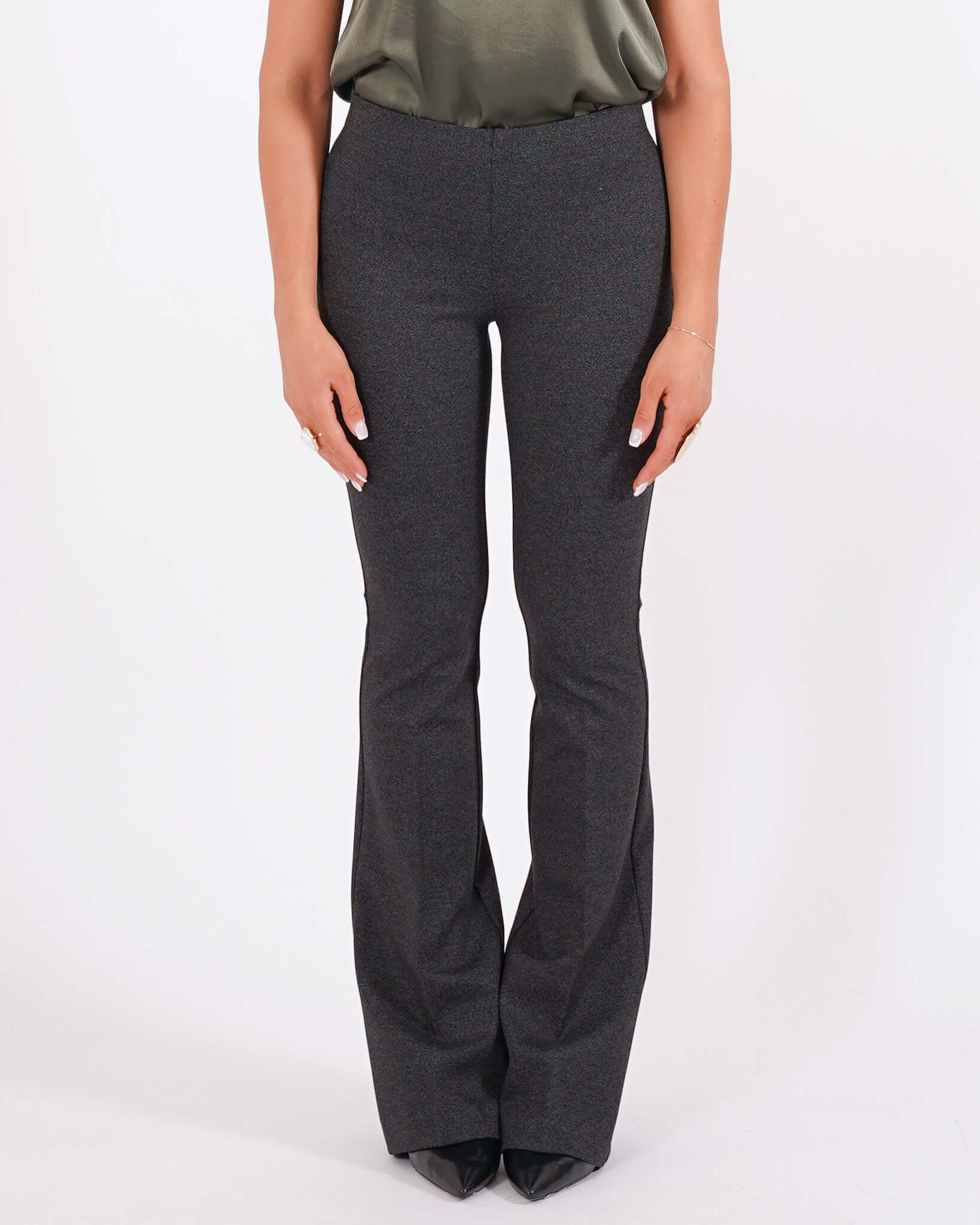 Pantaloni a zampa in punto stoffa - Morales - Hope Fashion