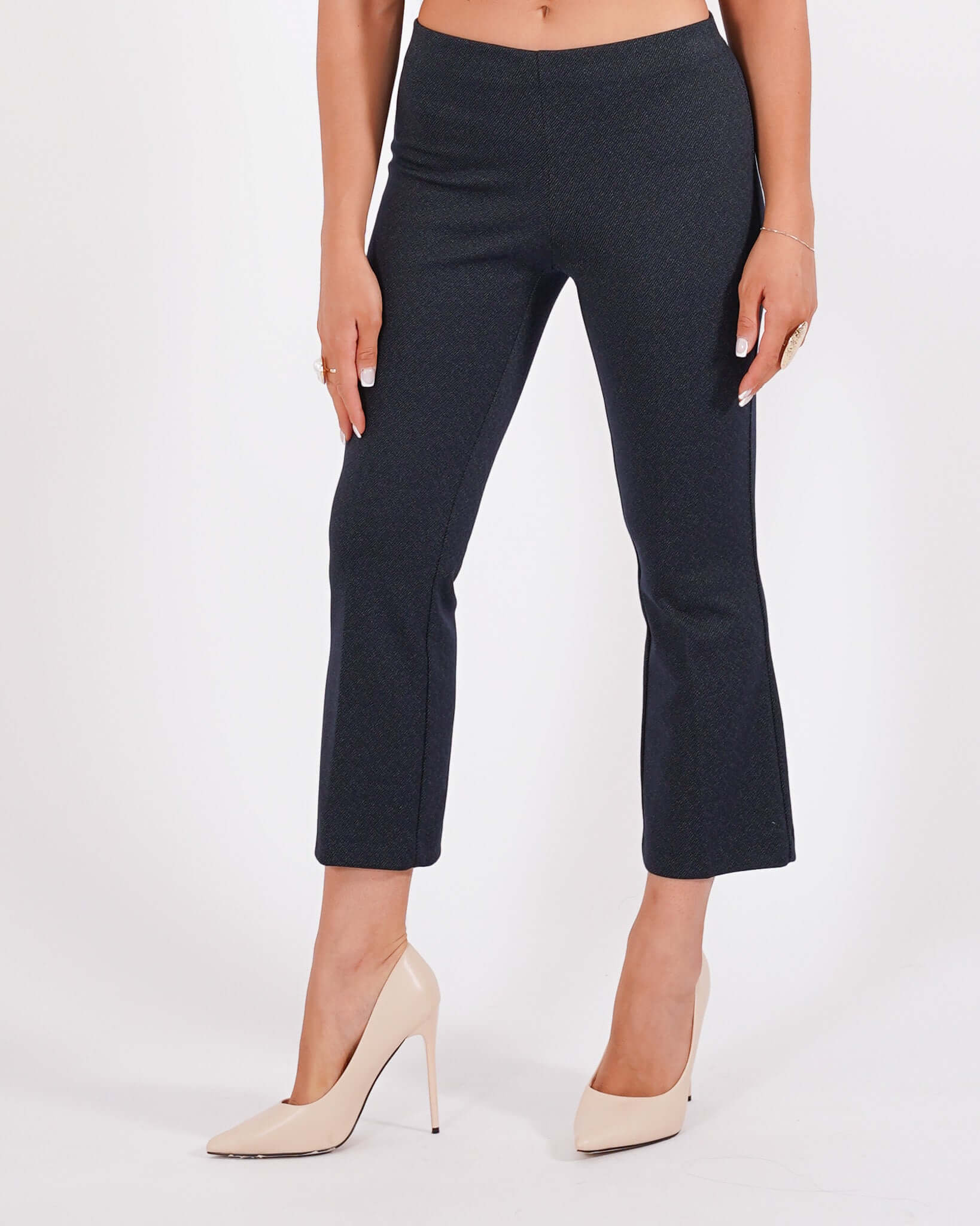 Pantaloni a trombetta in tessuto stretch - Taipei - Hope Fashion