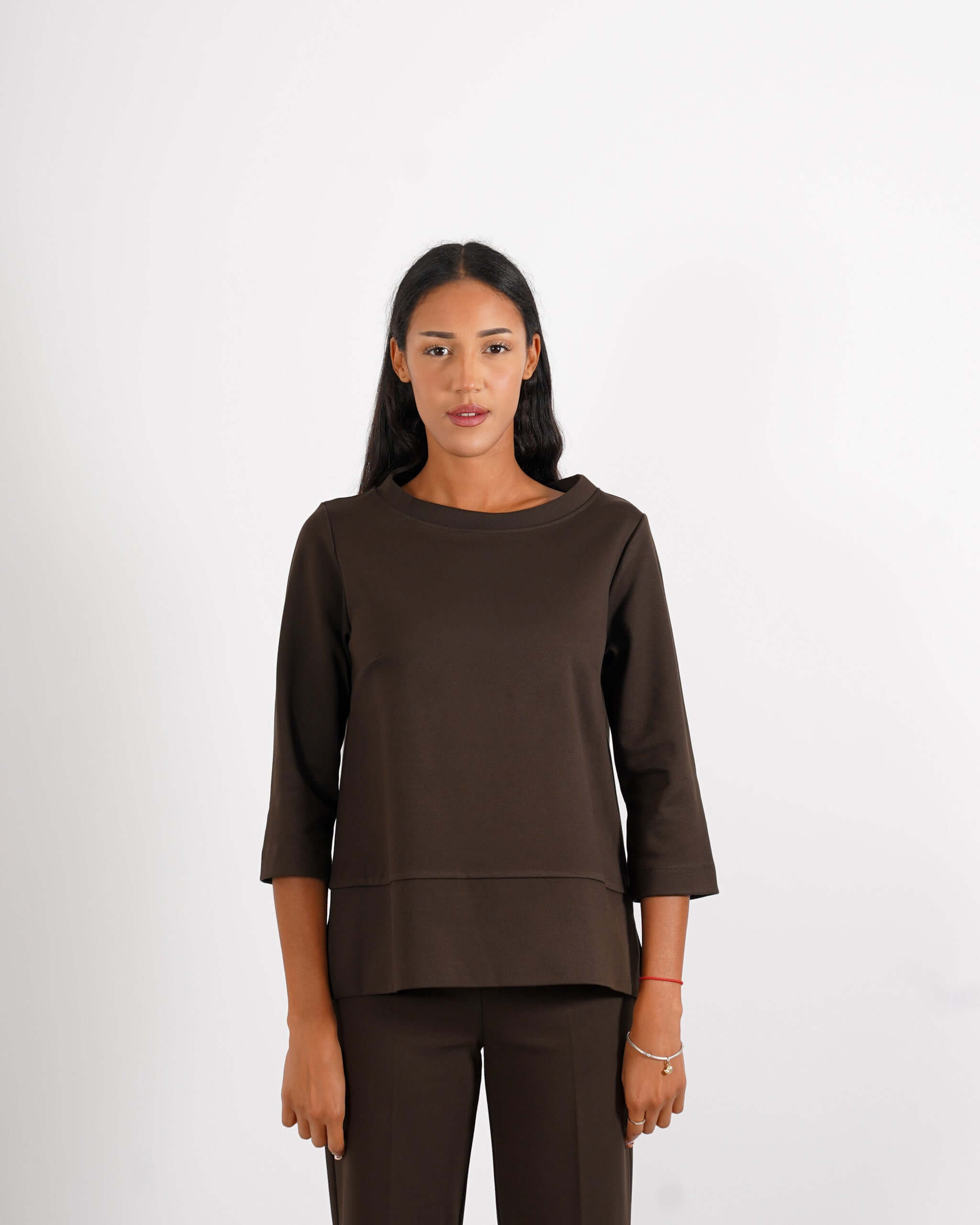 Felpa over con collo a cratere in punto stoffa light soft touch - Cassibile - Hope Fashion