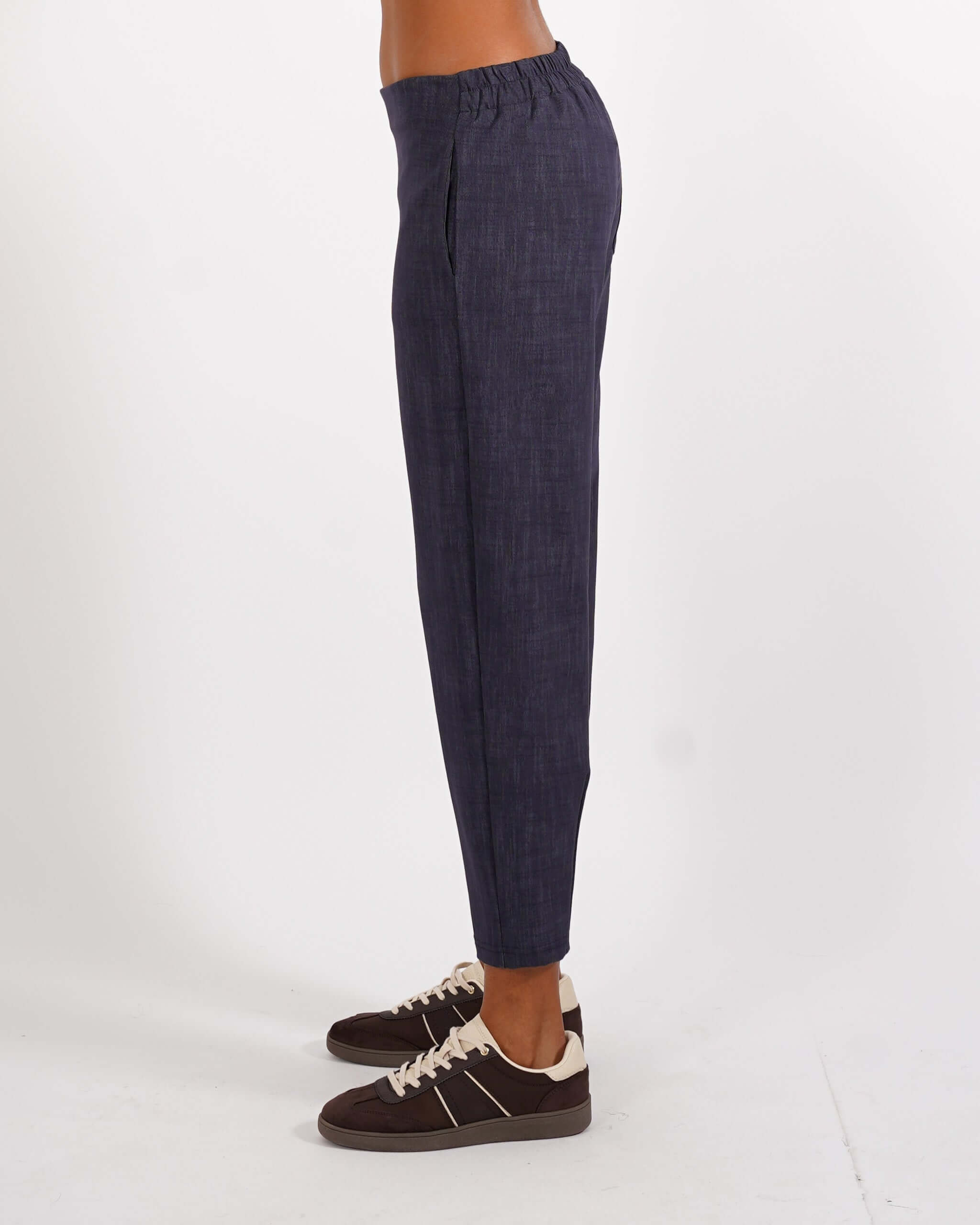 Pantaloni baloon in denim stretch - Ortigia - Hope Fashion