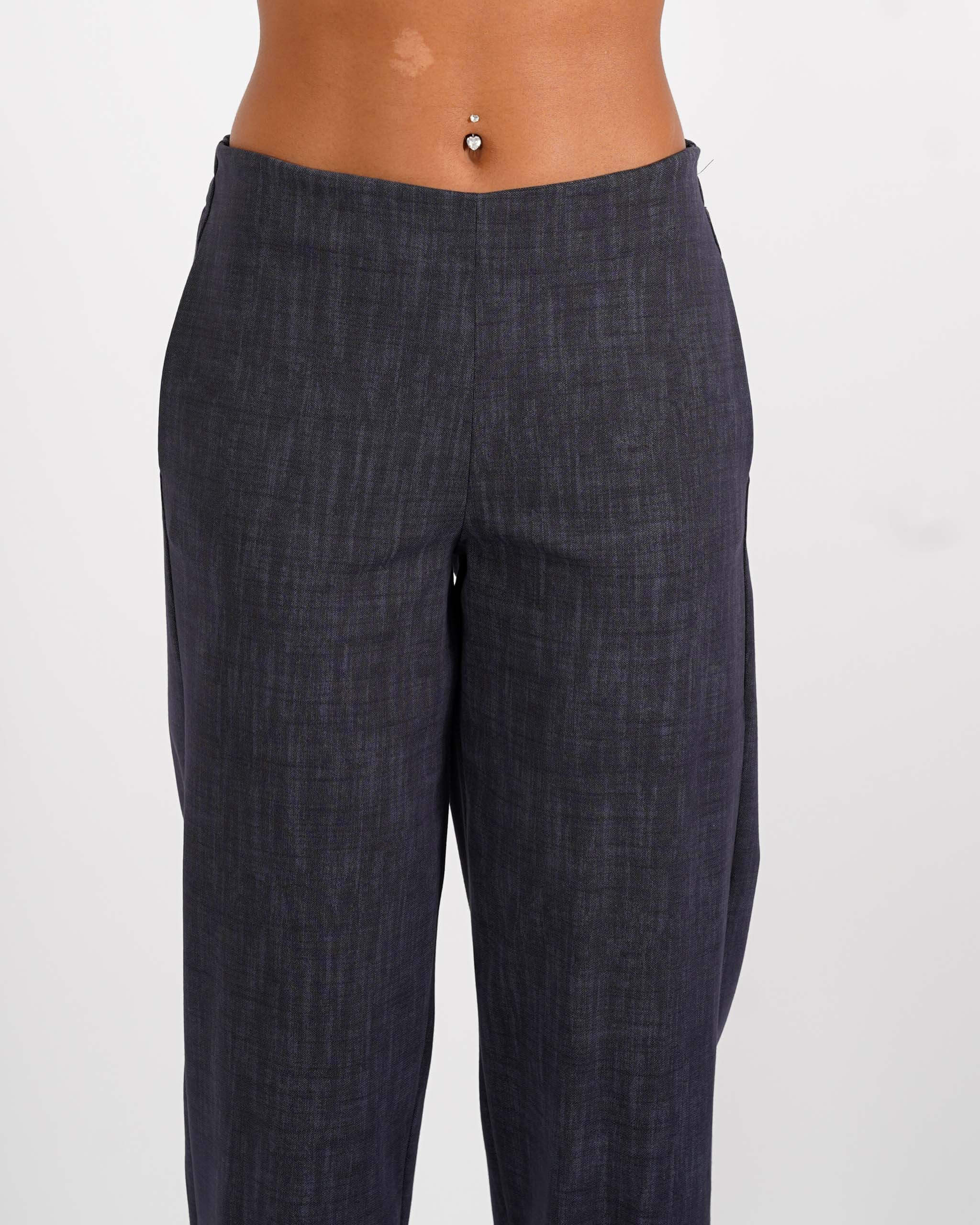 Pantaloni baloon in denim stretch - Ortigia - Hope Fashion