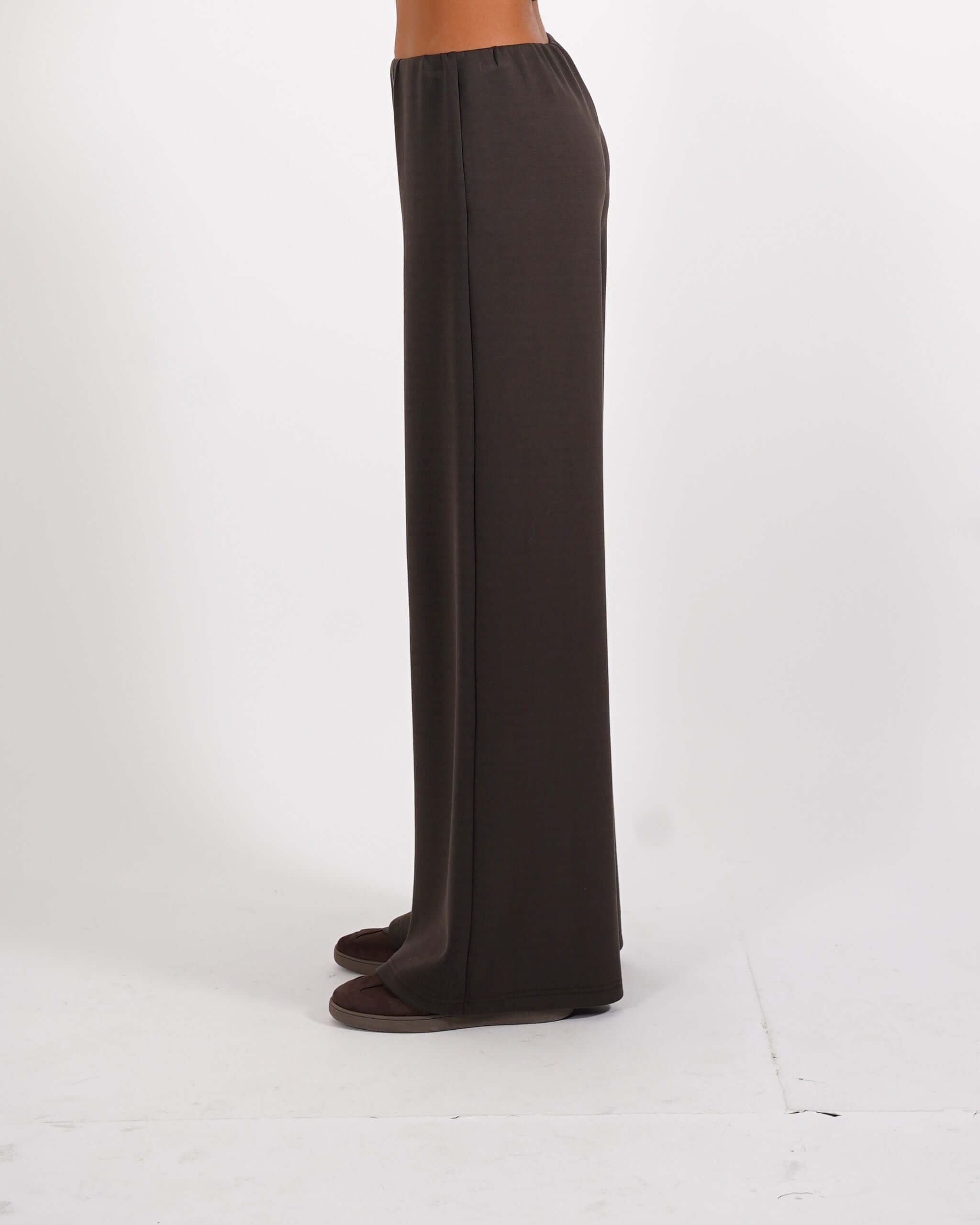 Pantaloni felpa gamba larga con vita regolare - Chiara - Hope Fashion