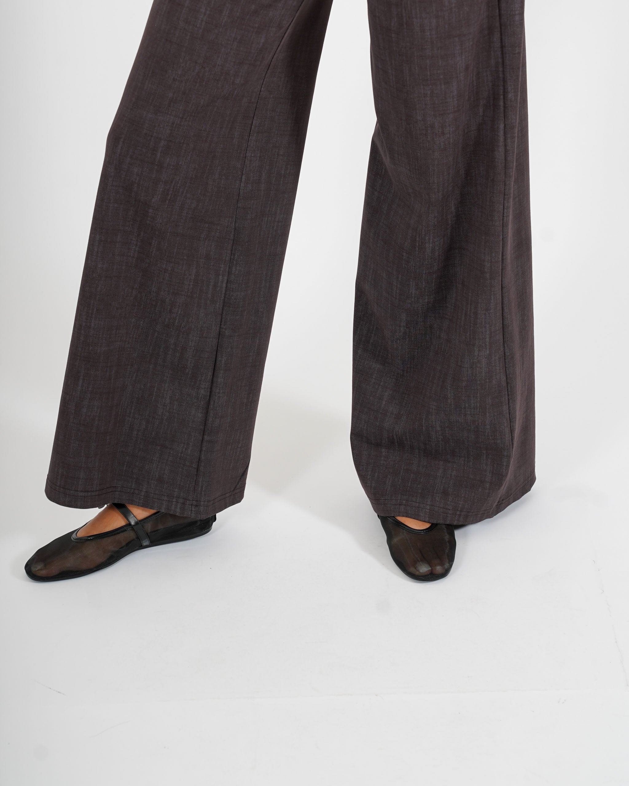 Jeans stretch gamba larga con vita regolare - Chiara