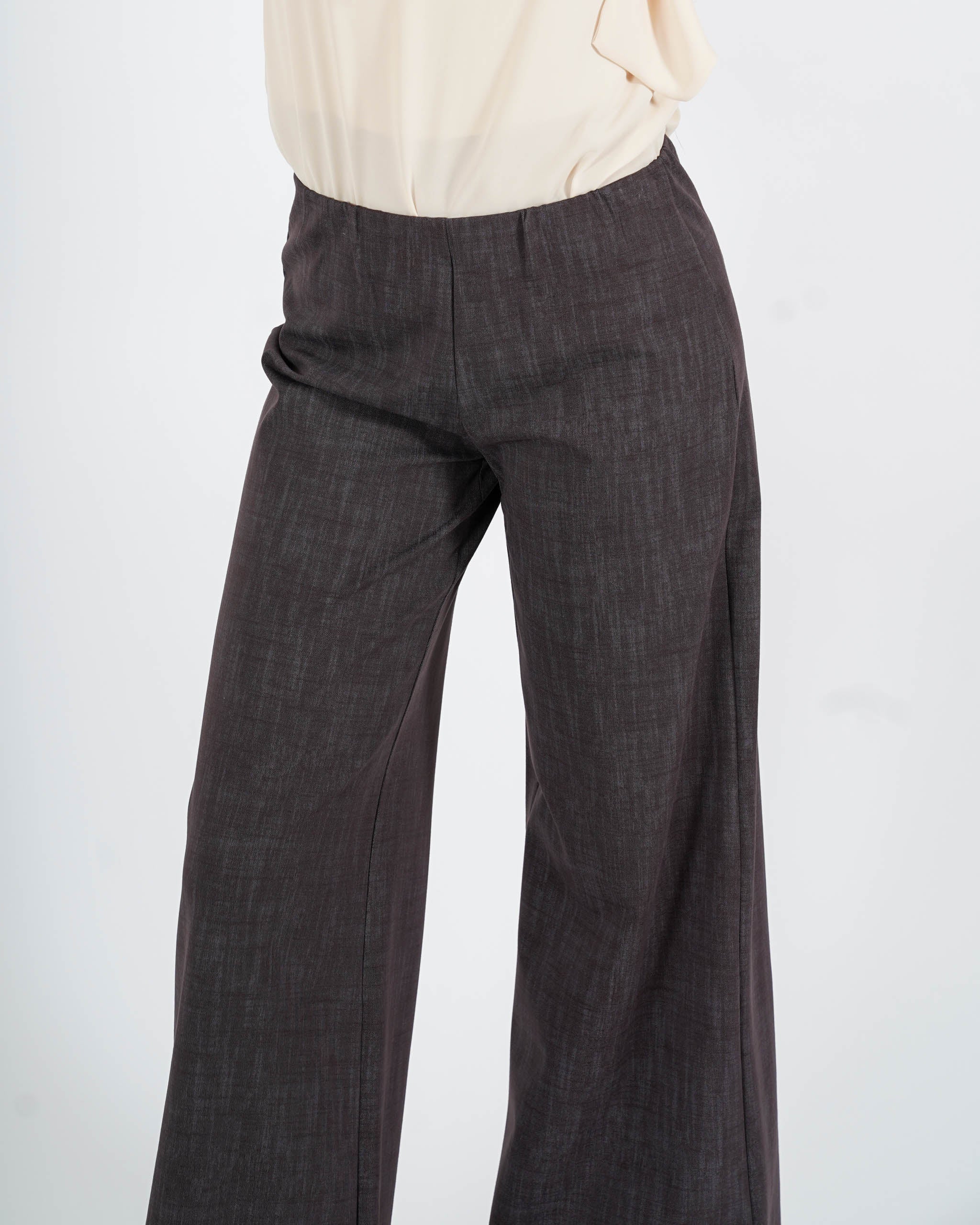 Jeans stretch gamba larga con vita regolare - Chiara