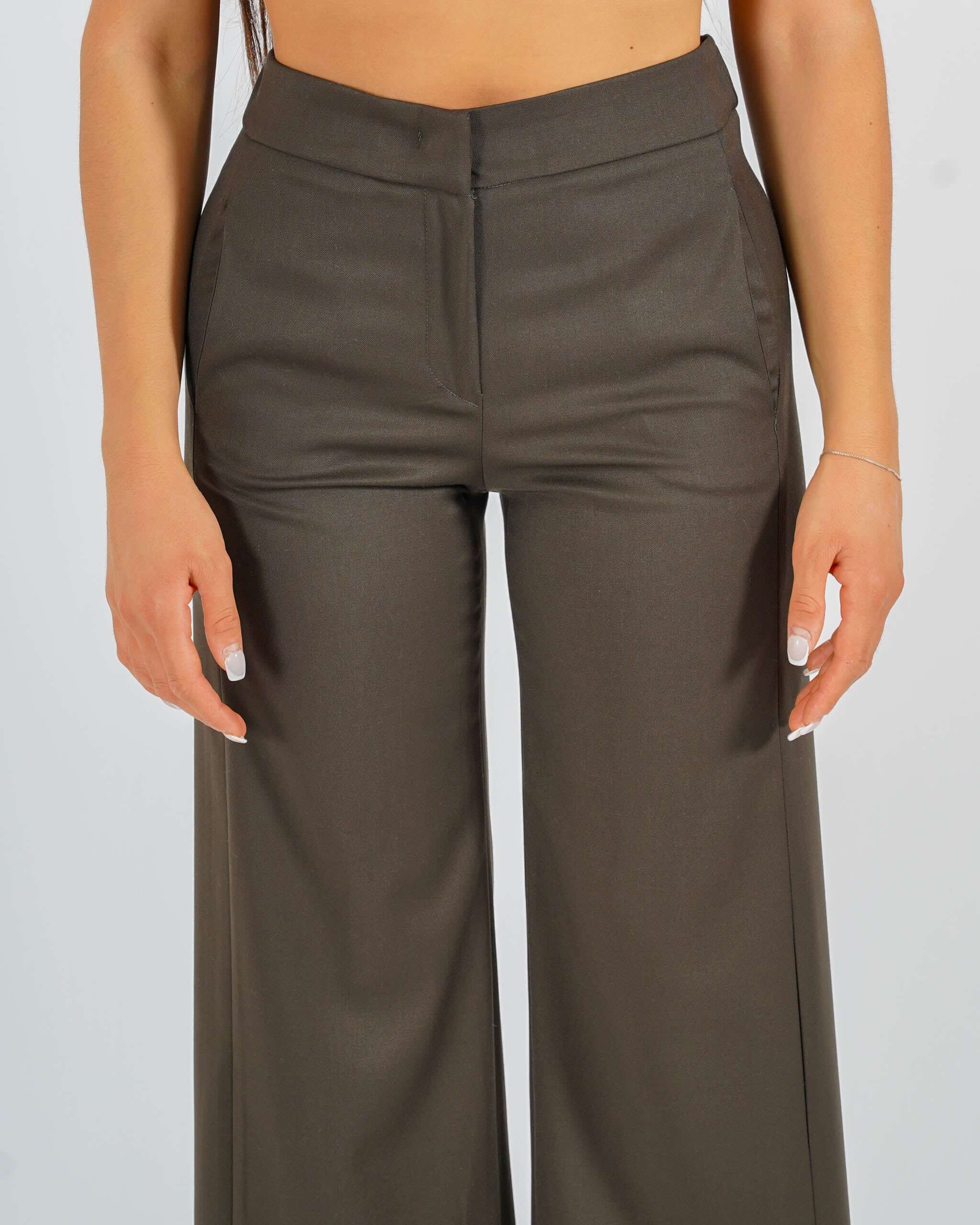 Pantaloni cropped in eco fibra - Manzano