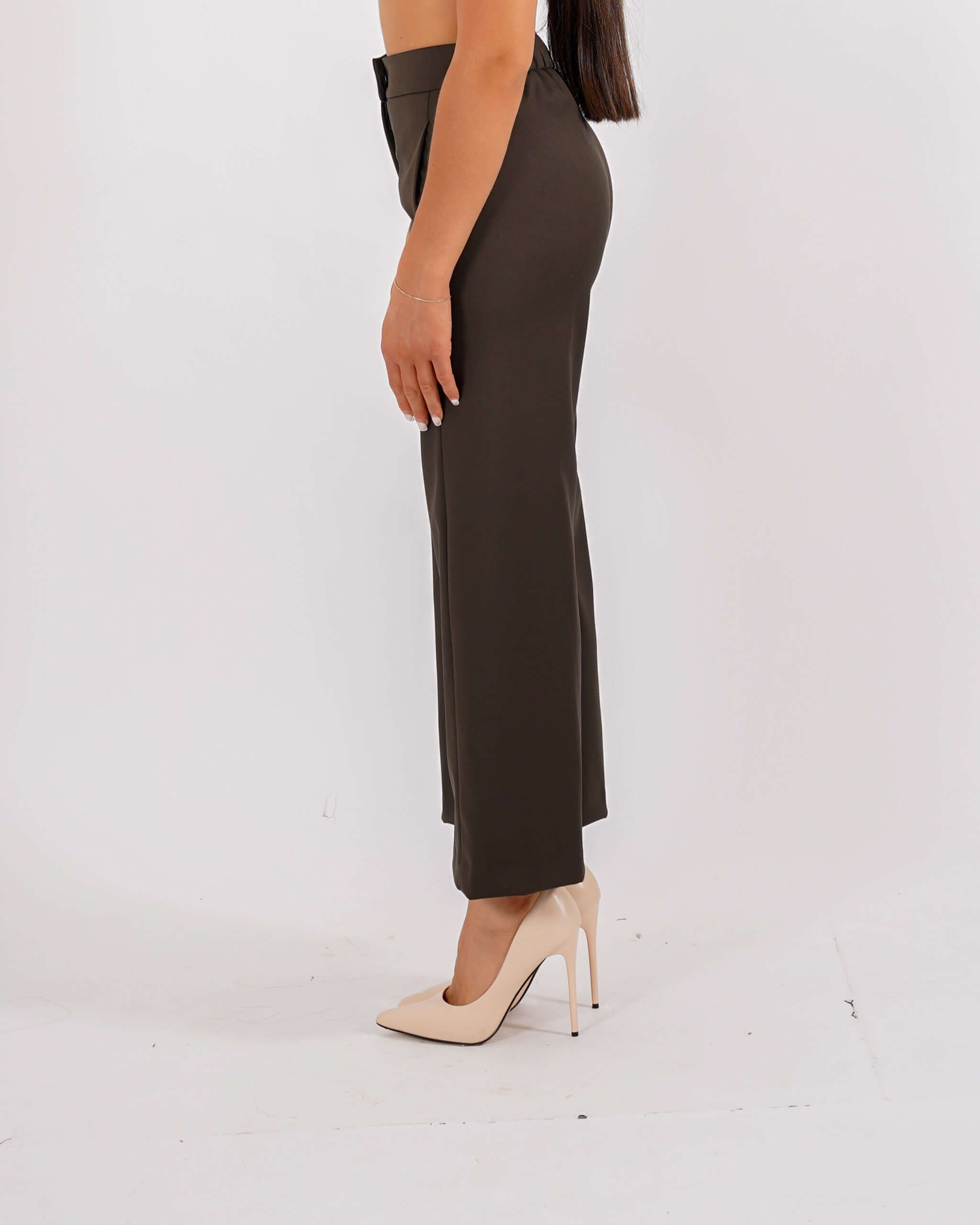 Pantaloni cropped in eco fibra - Manzano