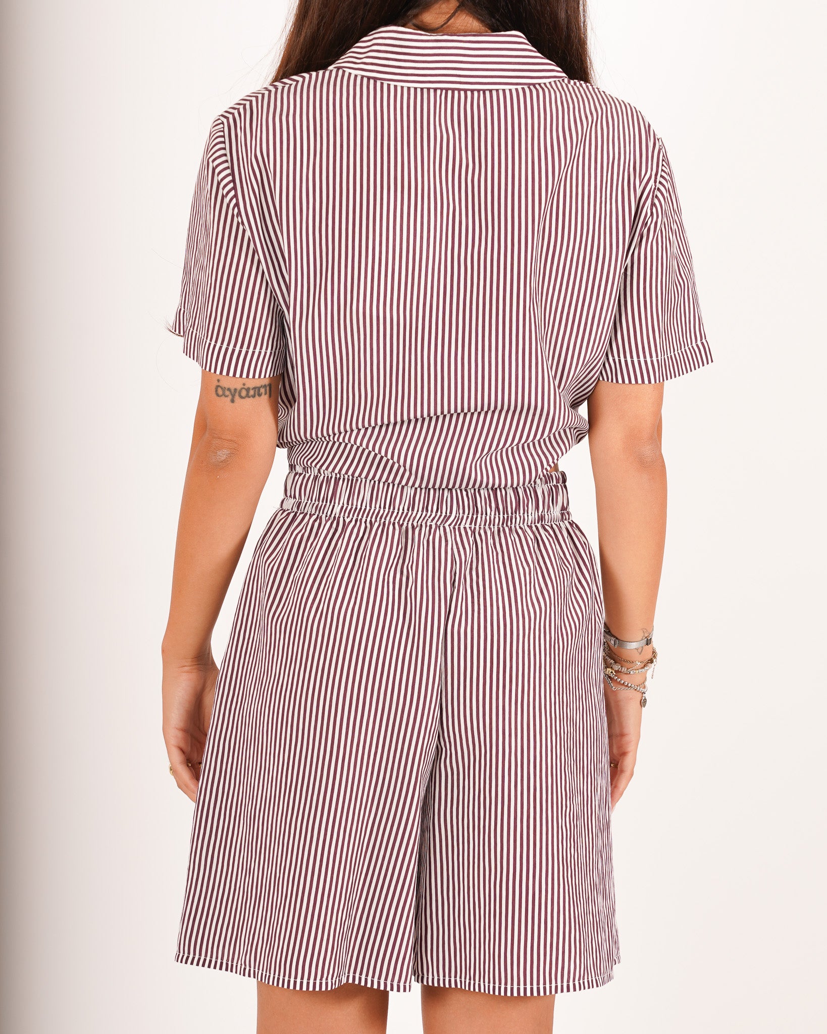 Coordinato camicia con nodo e bermuda - Antioca