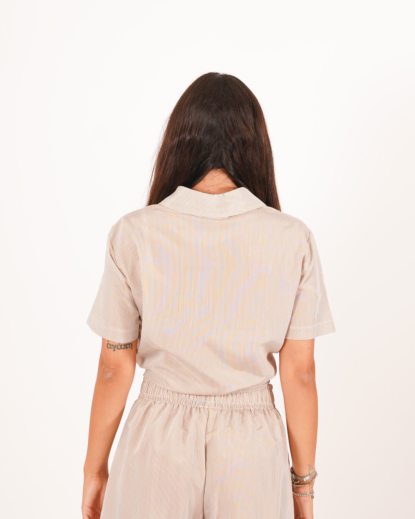 Coordinato camicia con nodo e bermuda - Antioca