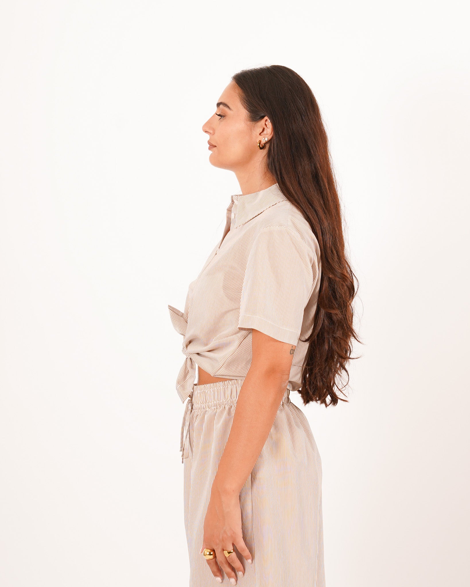 Coordinato camicia con nodo e bermuda - Antioca