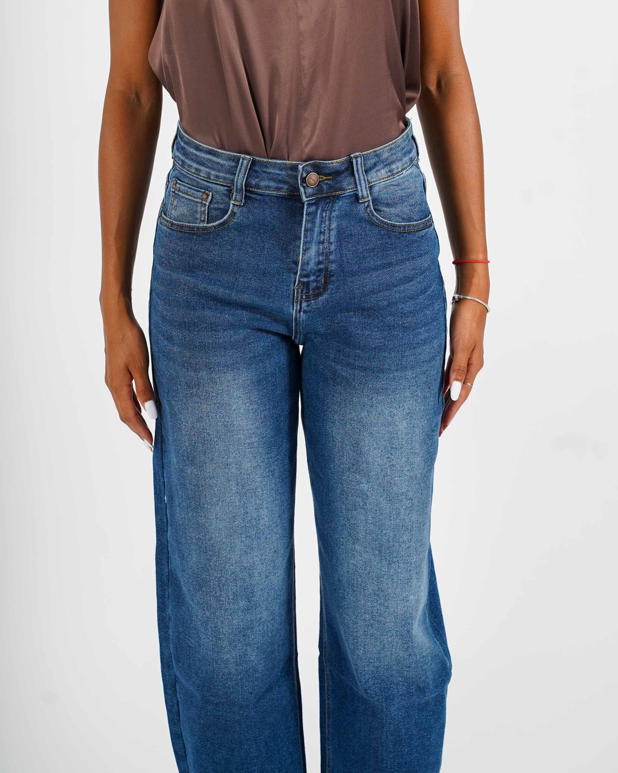 Jeans balloon fit in tela denim - Alona