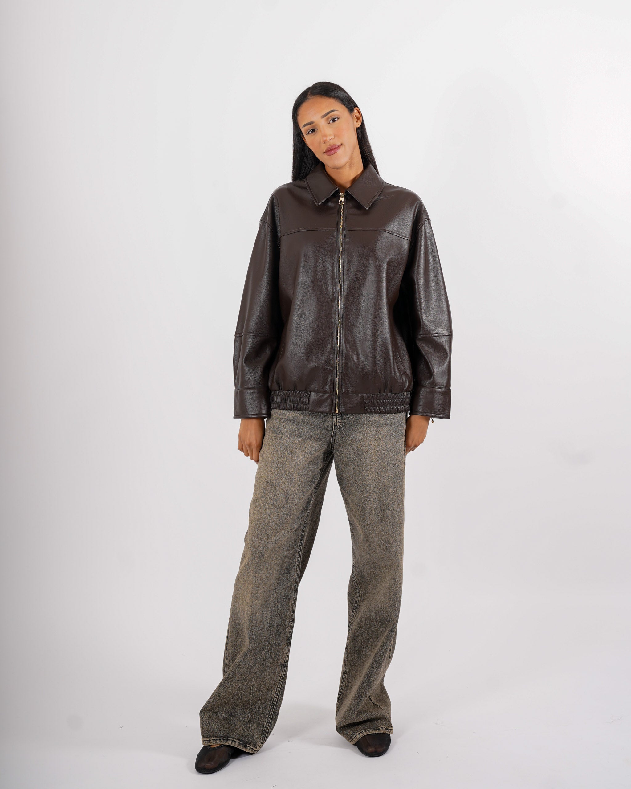 Bomber over in ecopelle - Clementina