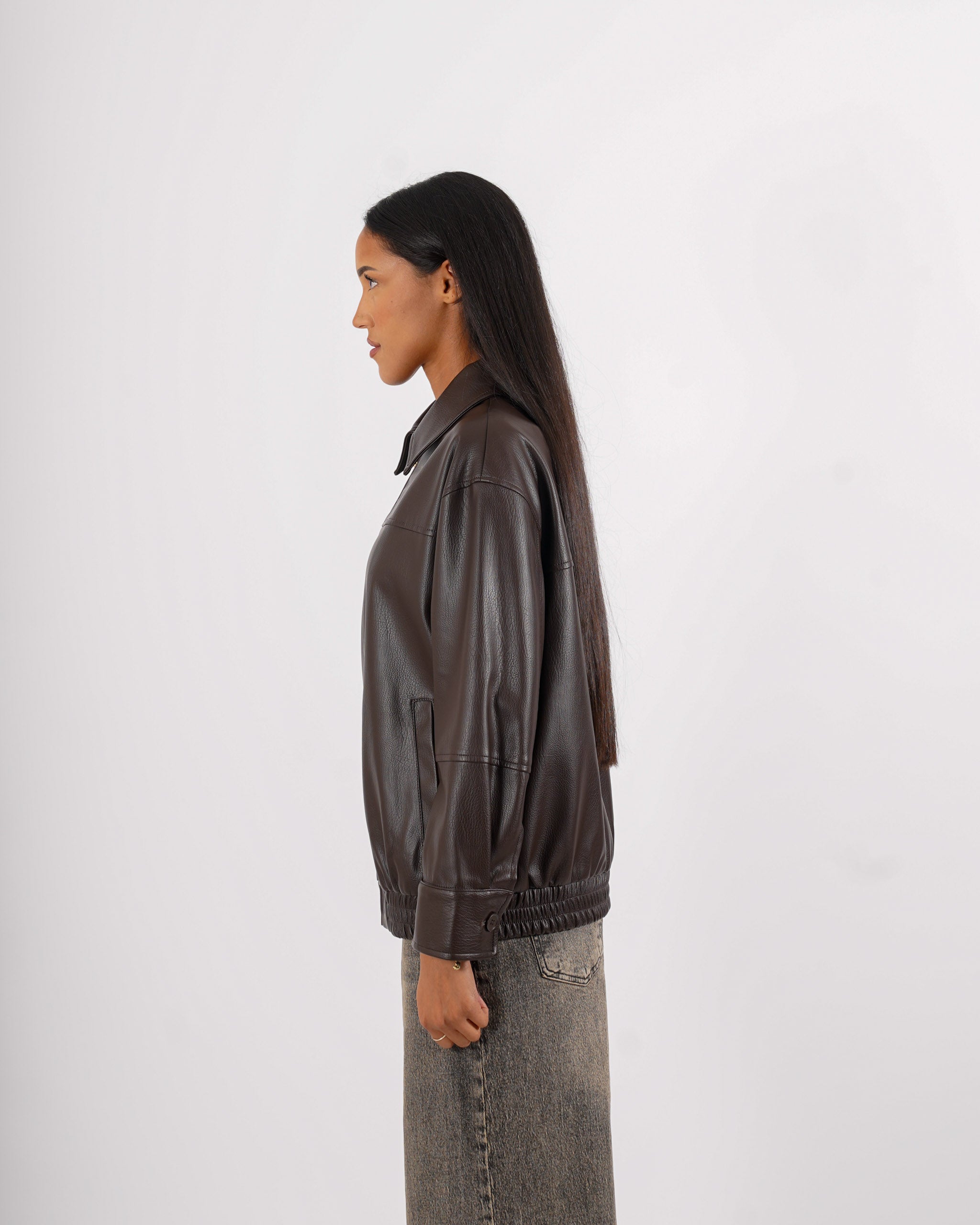 Bomber over in ecopelle - Clementina