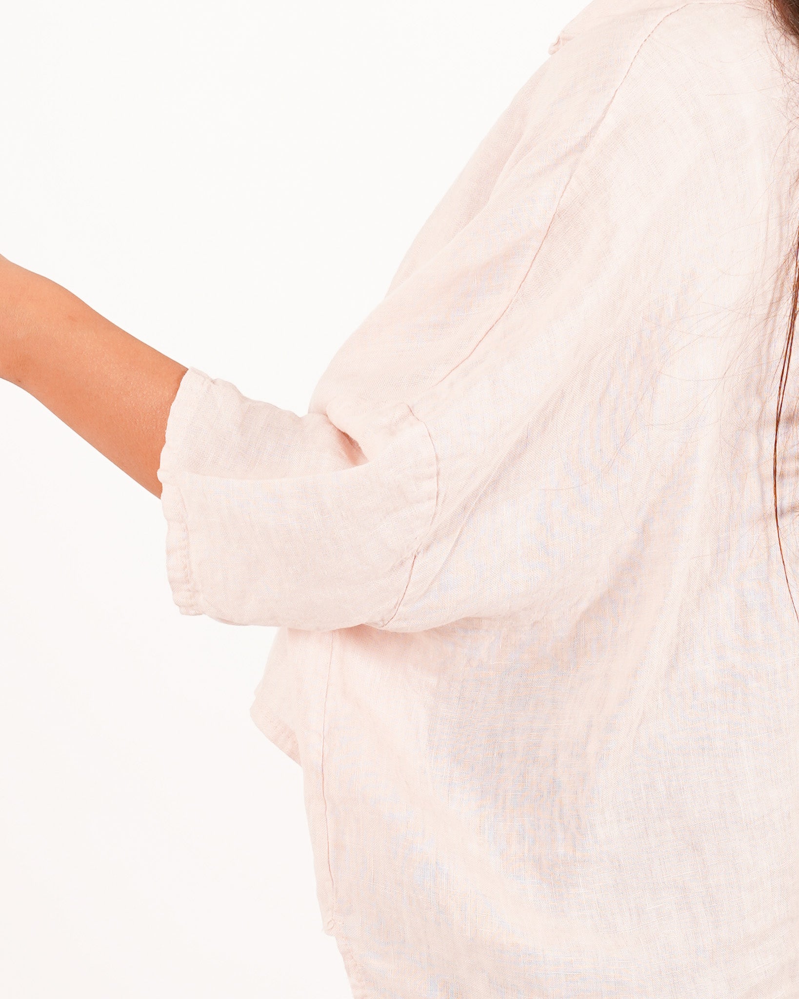Camicia manica raglan in lino - Dominga