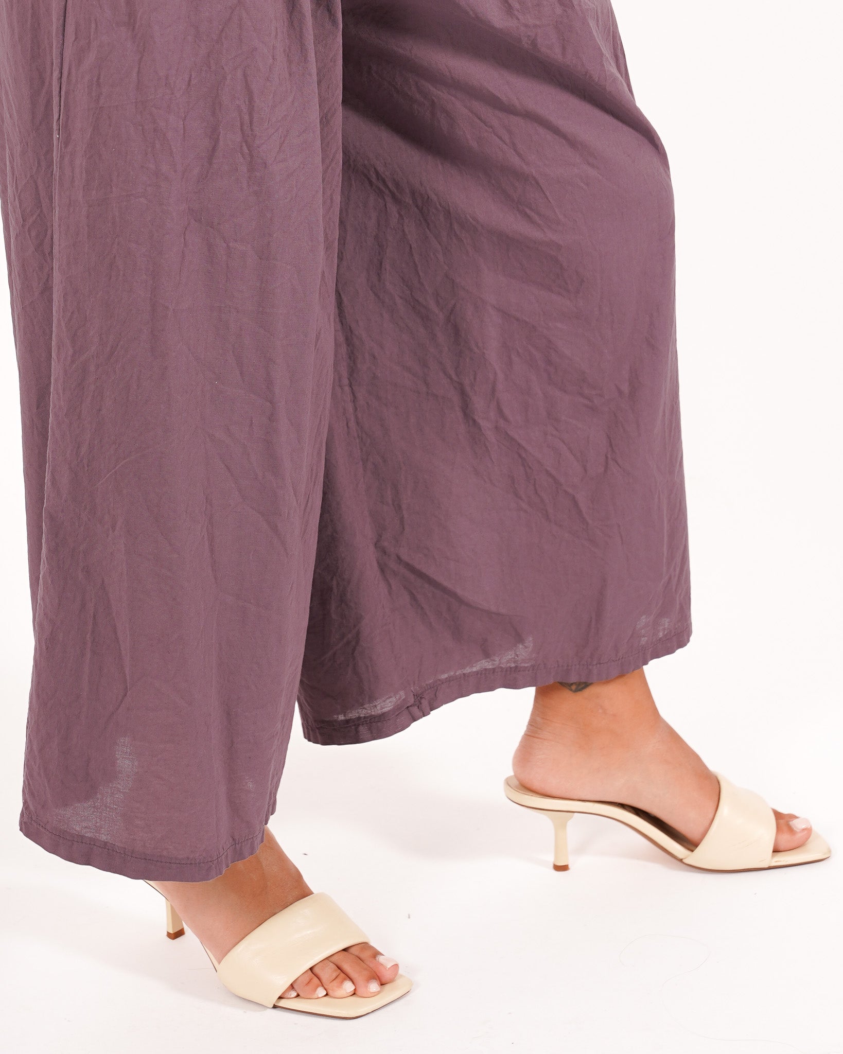Coordinato camicia con nodo e pantaloni cropped - Dulcinea