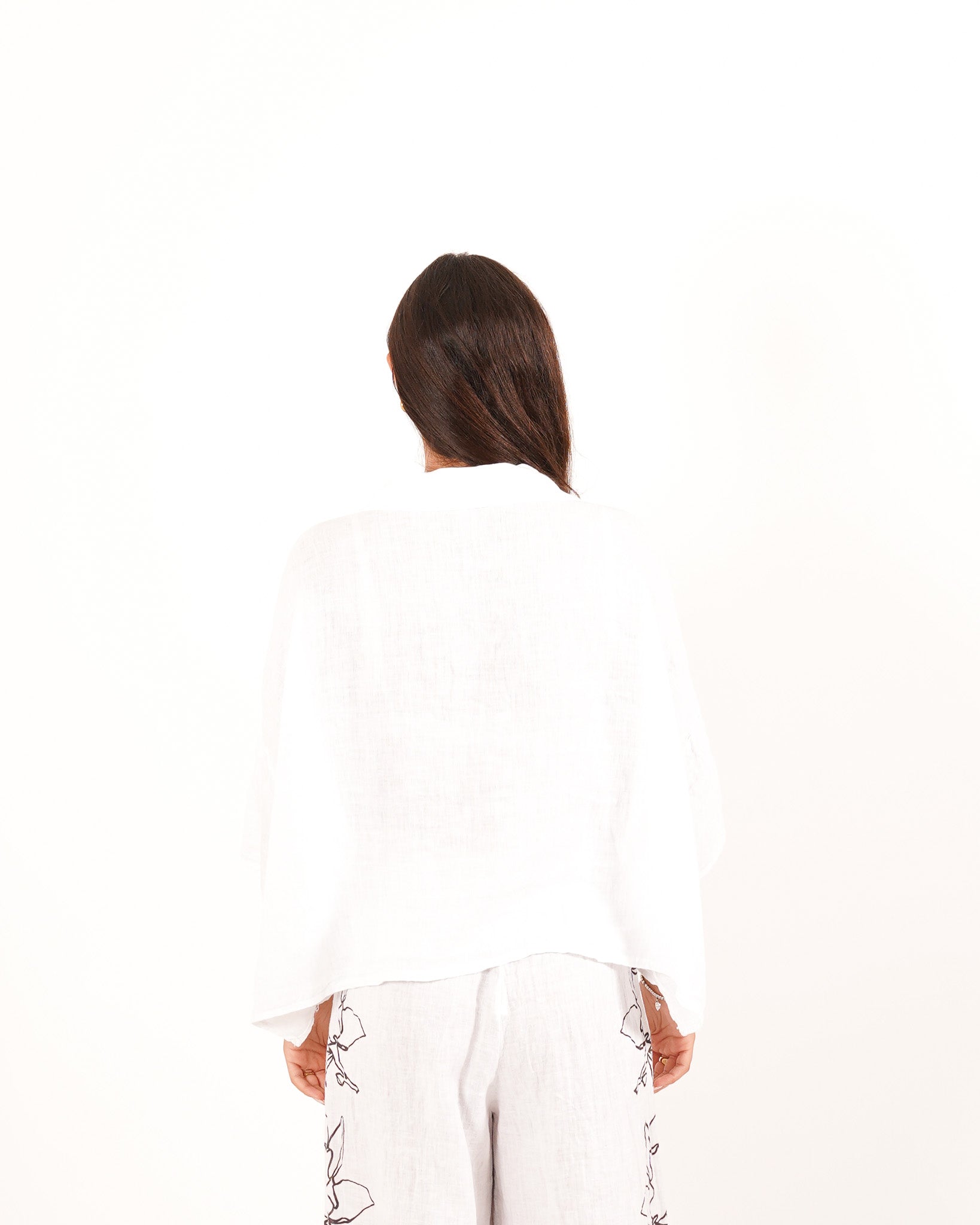 Coordinato camicia e pantaloni con disegno fiore - Corazon