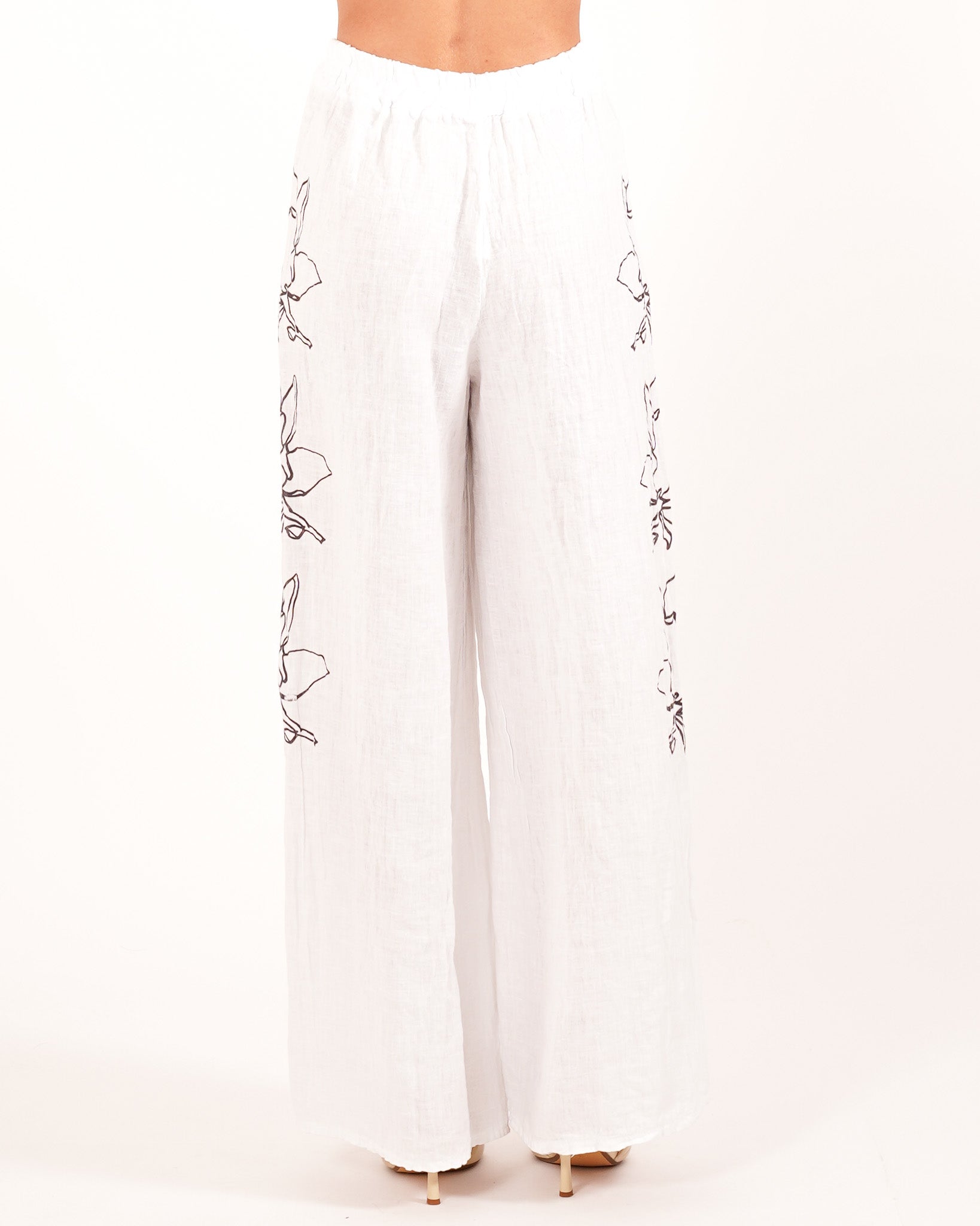 Coordinato camicia e pantaloni con disegno fiore - Corazon