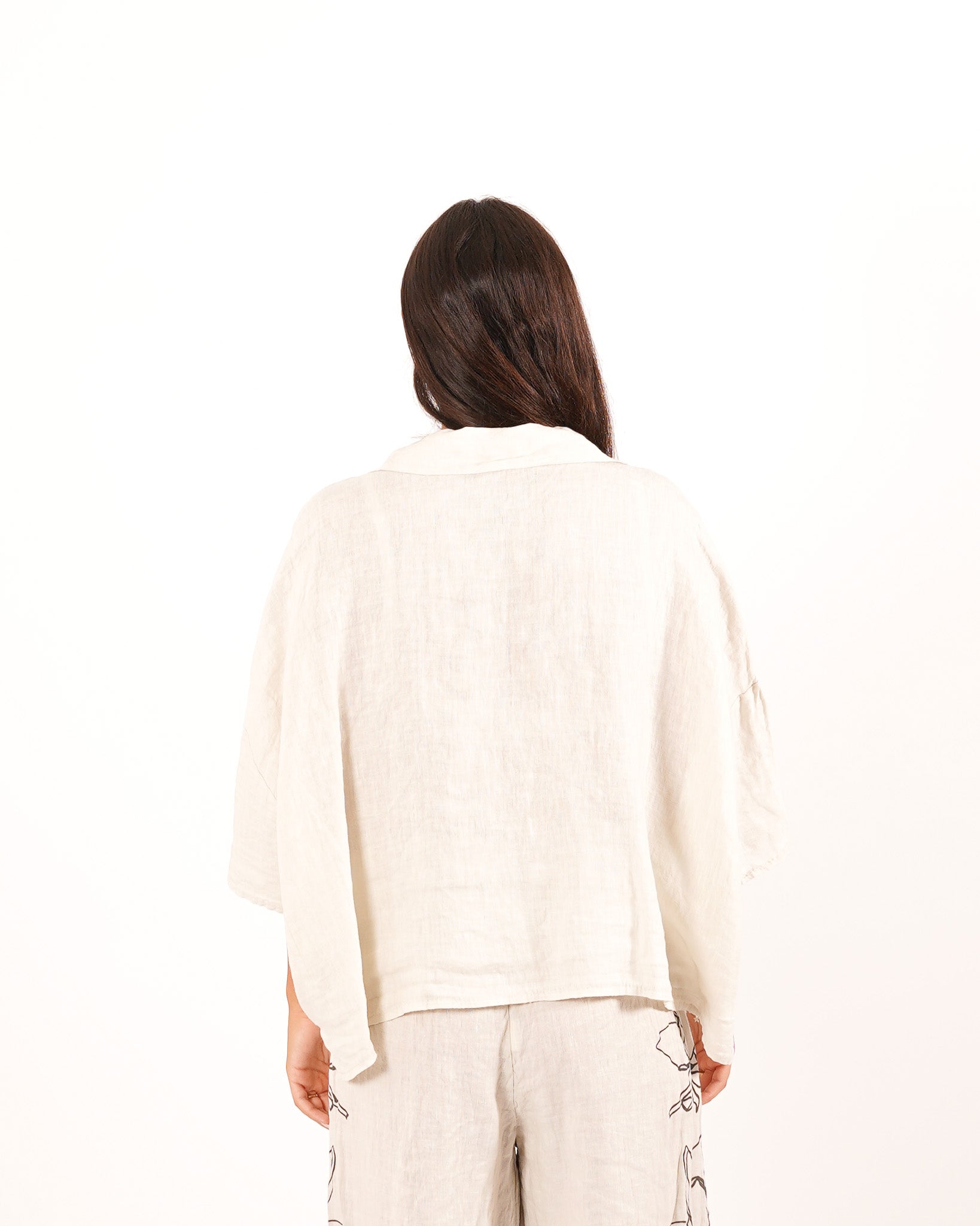 Coordinato camicia e pantaloni con disegno fiore - Corazon