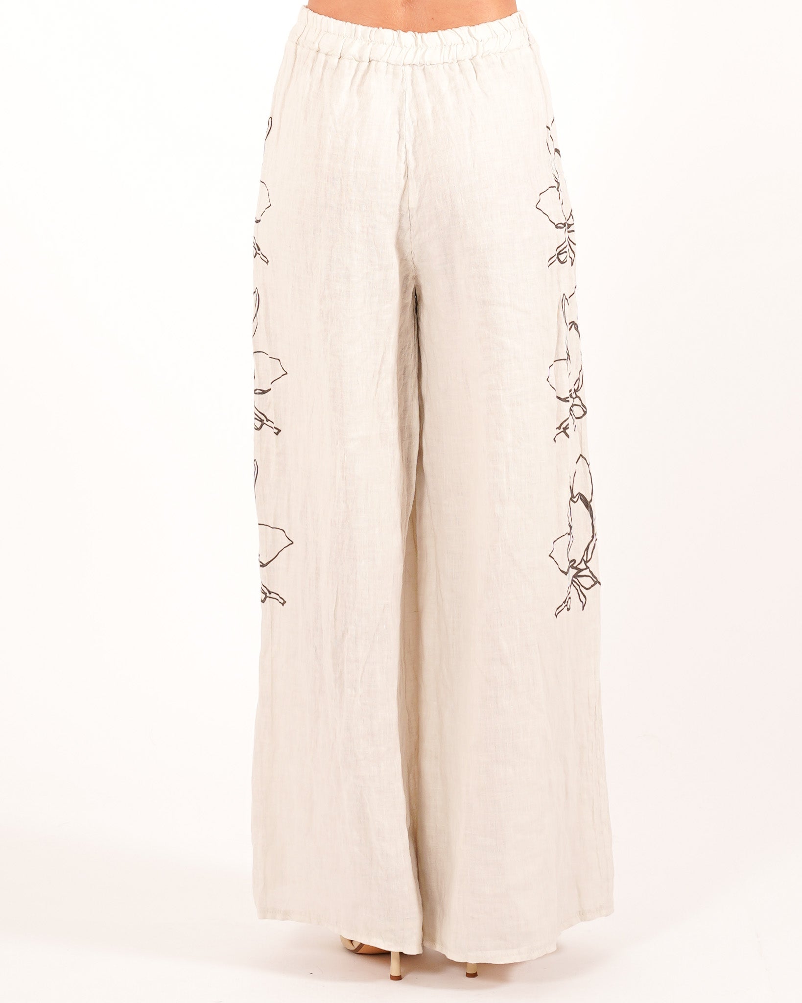 Coordinato camicia e pantaloni con disegno fiore - Corazon