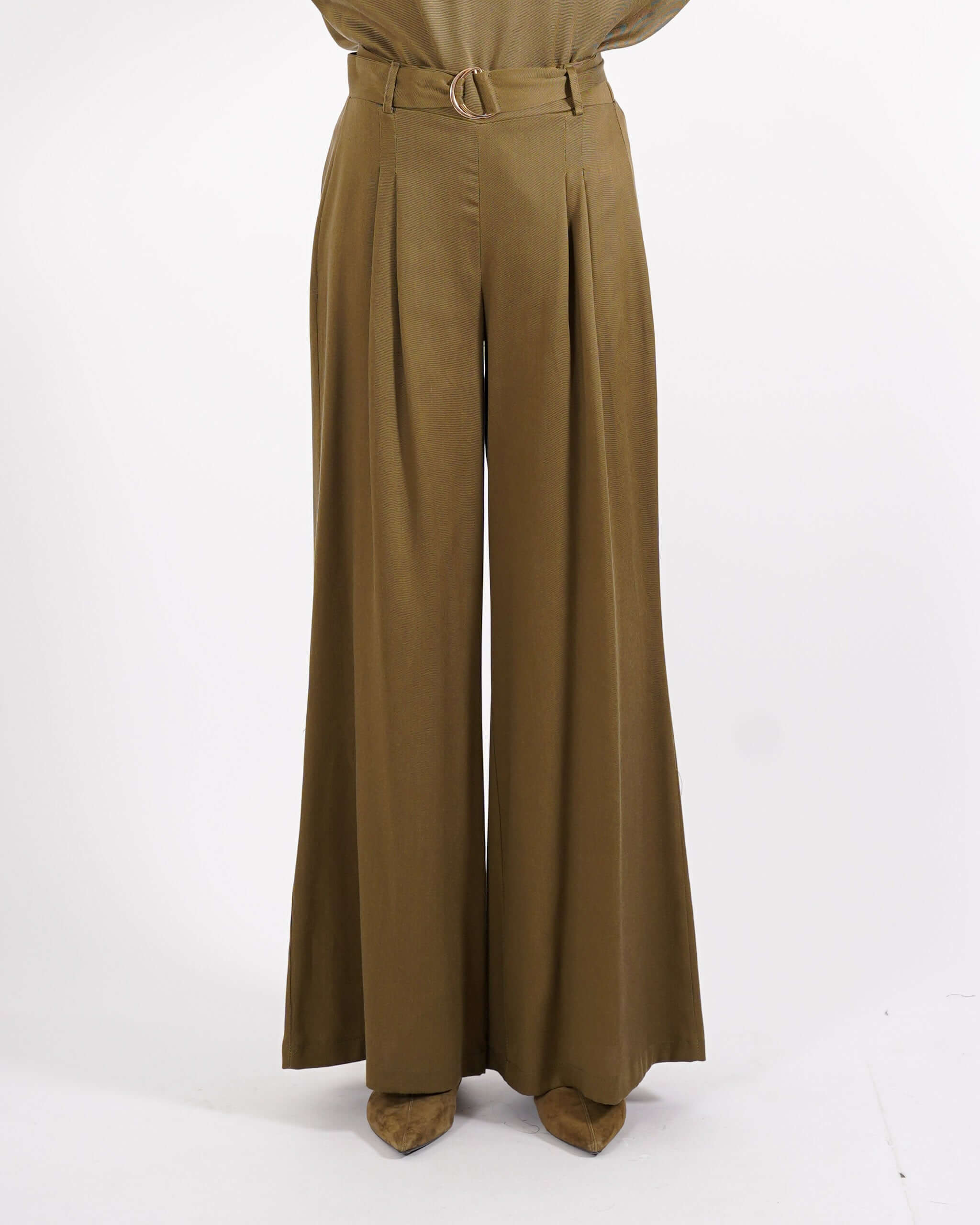 Pantaloni con cintura e pence - Alleanza - Hope Fashion