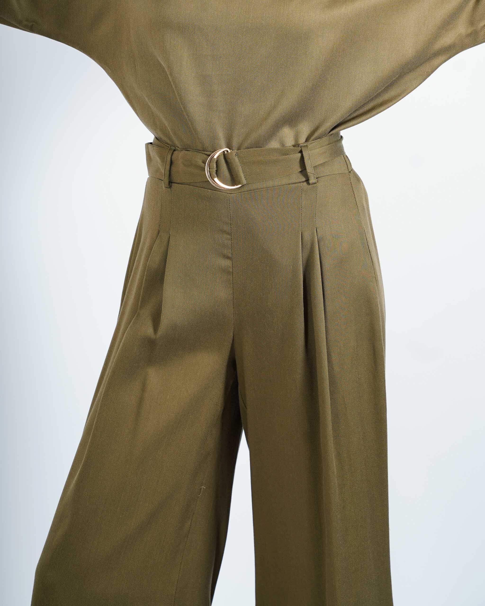 Pantaloni con cintura e pence - Alleanza - Hope Fashion