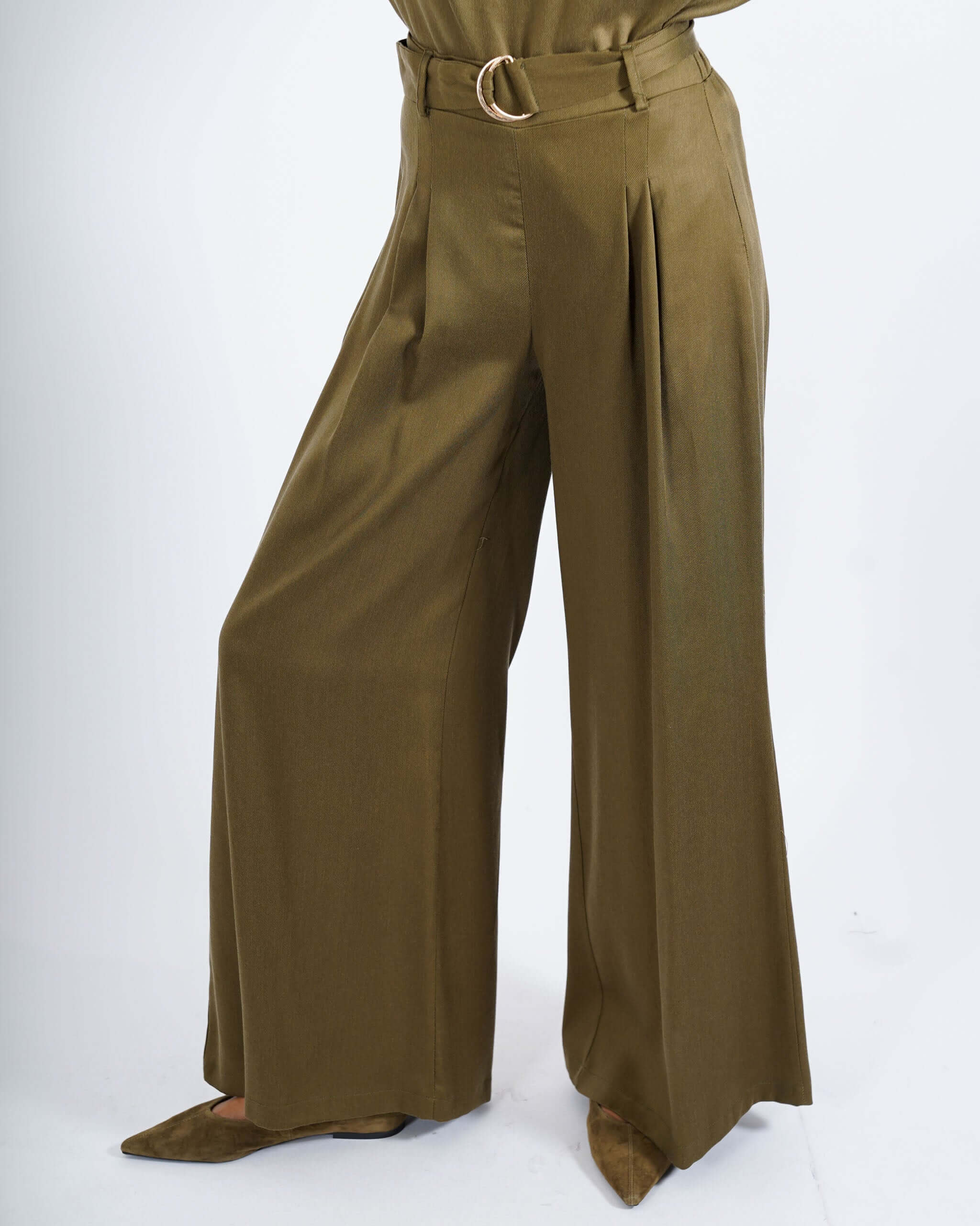 Pantaloni con cintura e pence - Alleanza - Hope Fashion