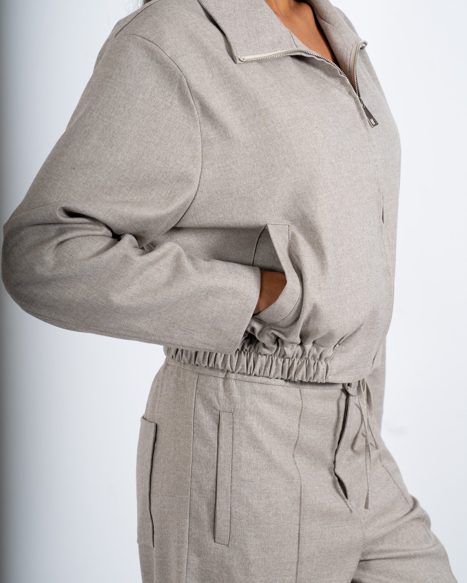 Bomber con zip e tasche - Sisle