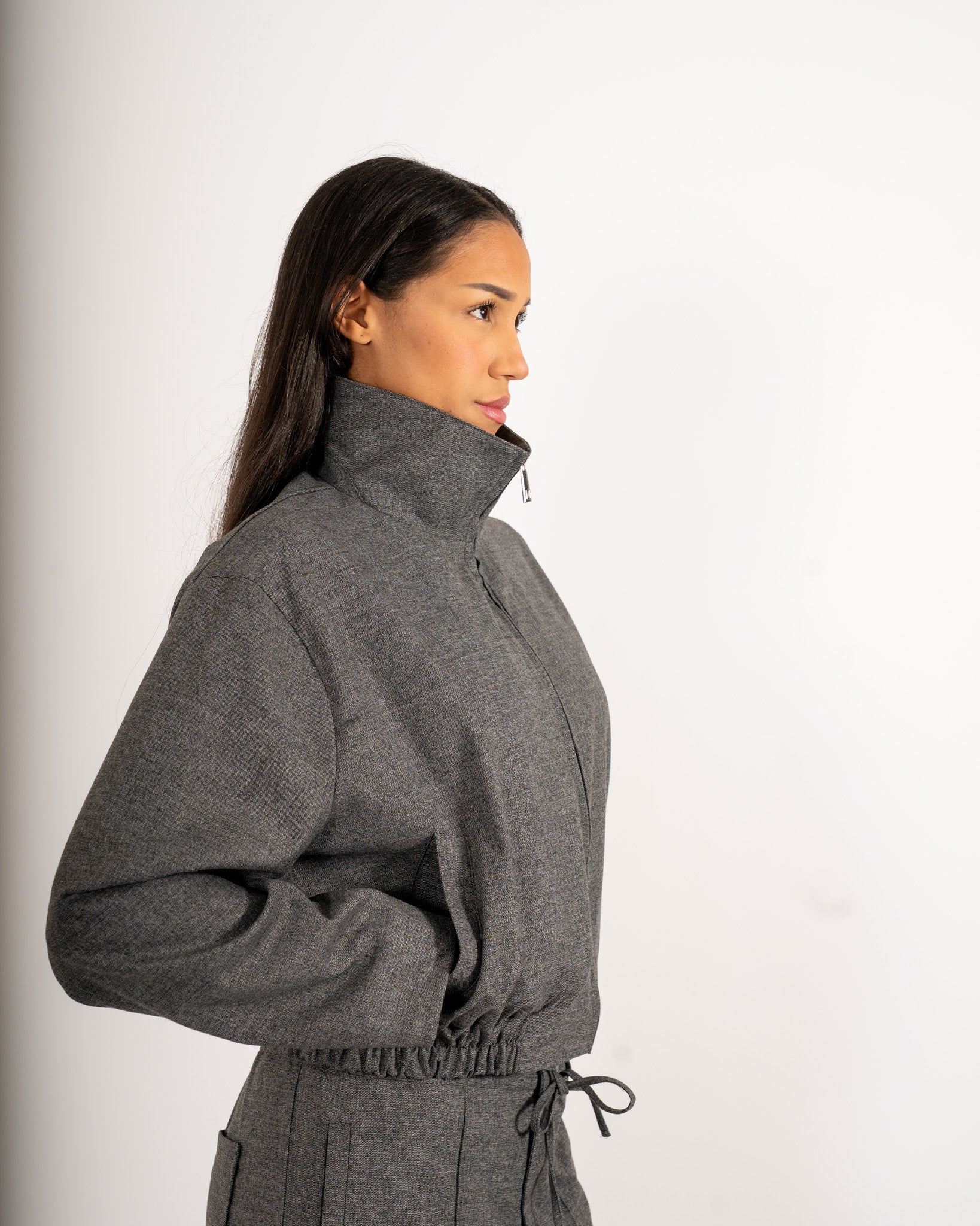 Bomber con zip e tasche - Sisle