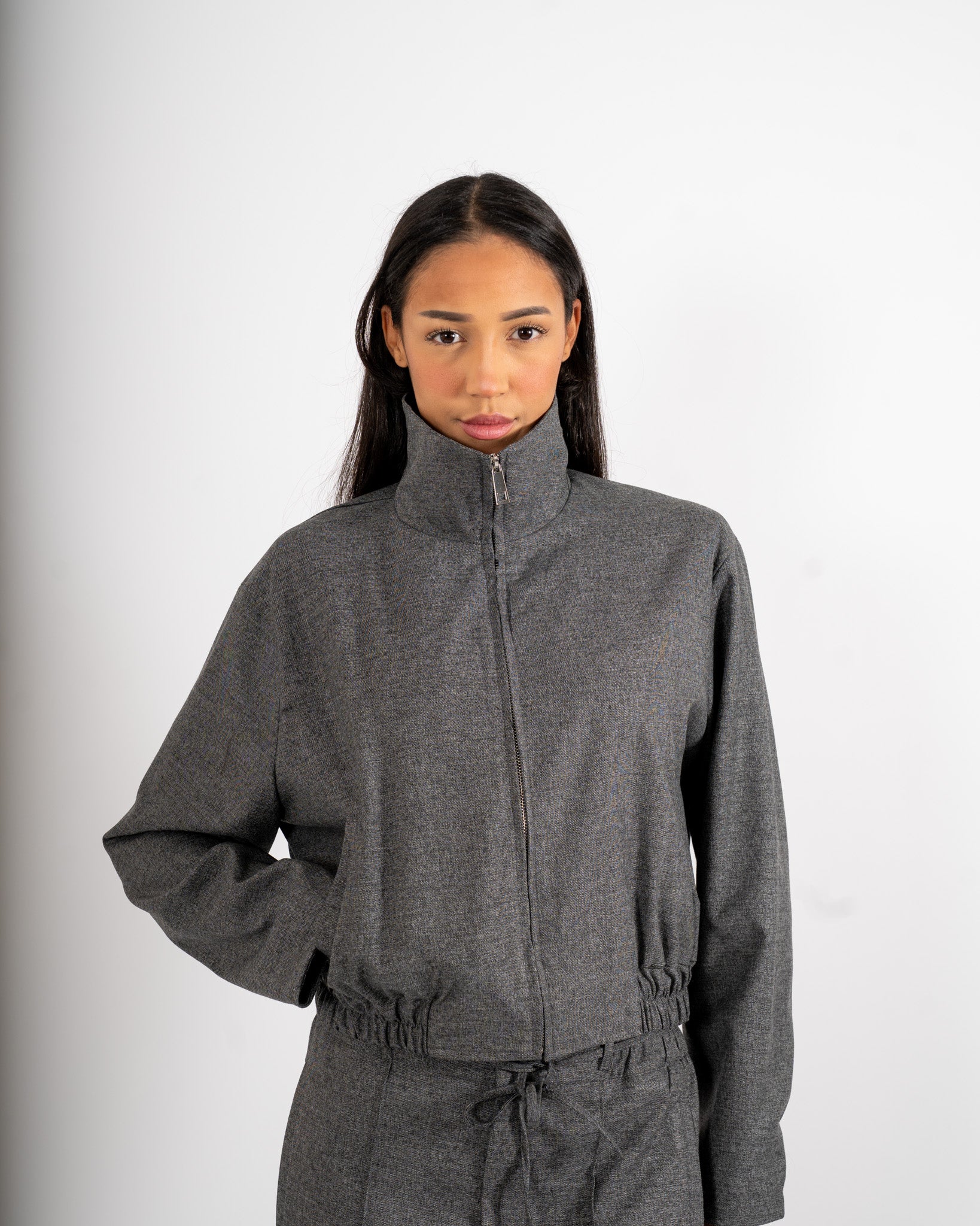 Bomber con zip e tasche - Sisle
