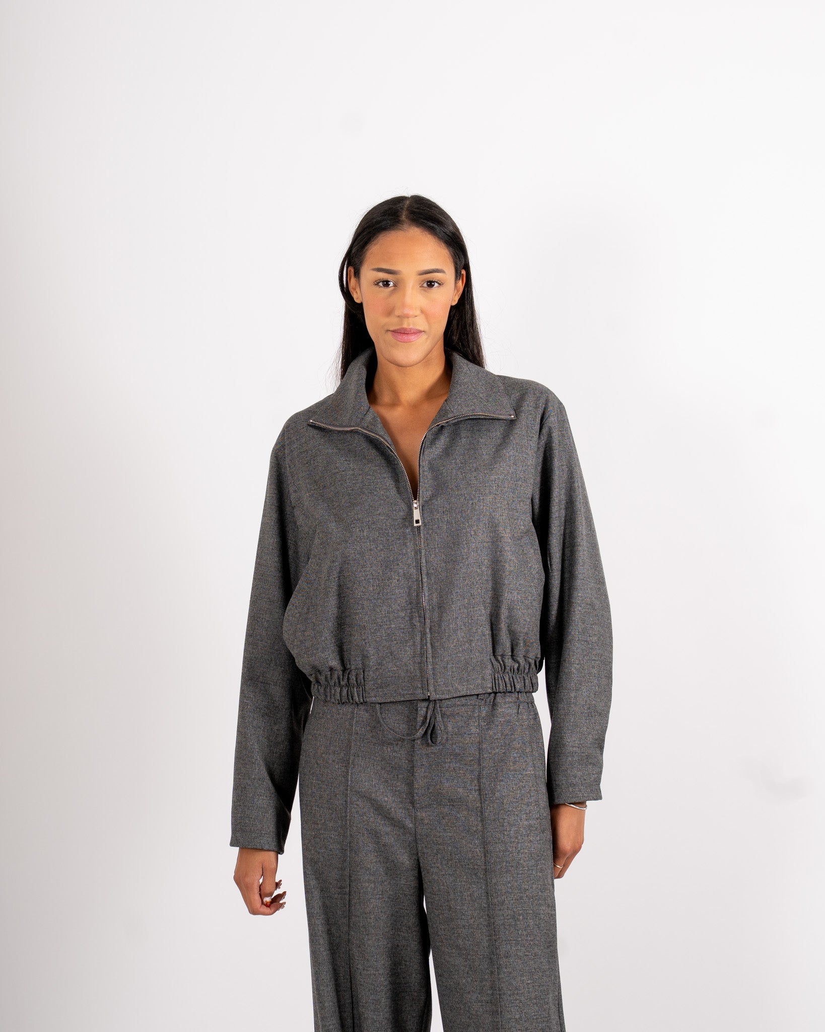 Bomber con zip e tasche - Sisle