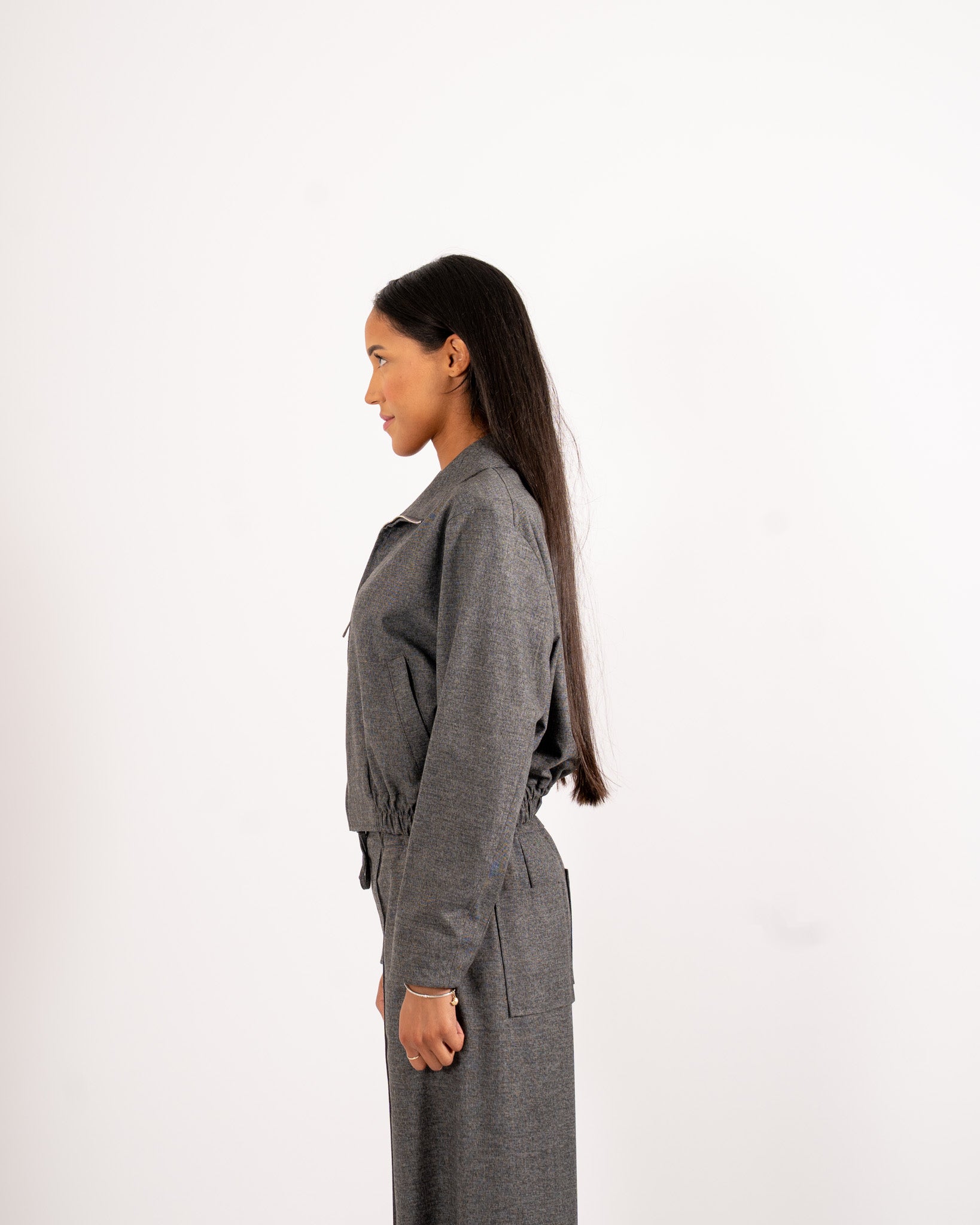 Bomber con zip e tasche - Sisle