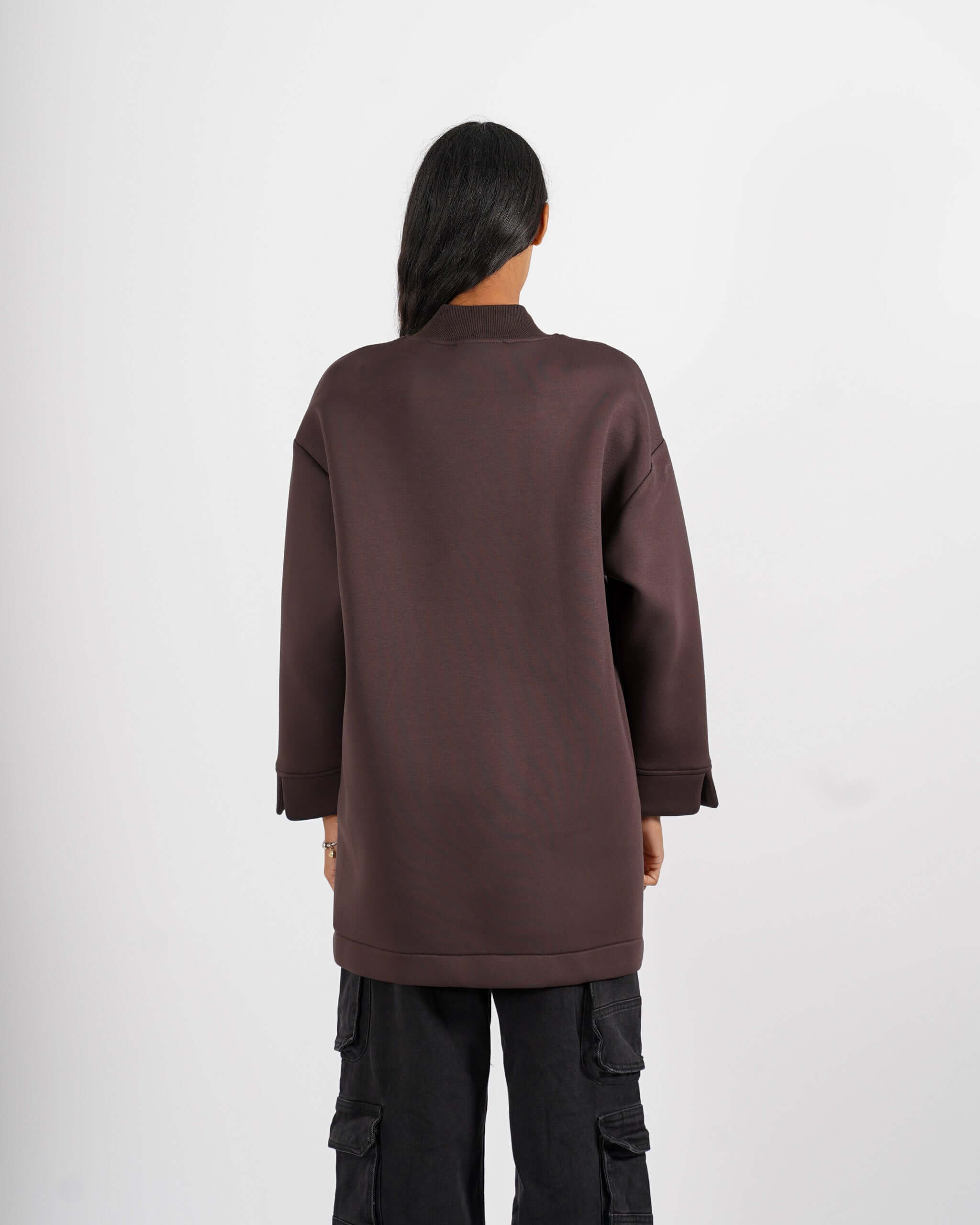 Cappotto 3/4 in tessuto neoprene - Petula - Hope Fashion