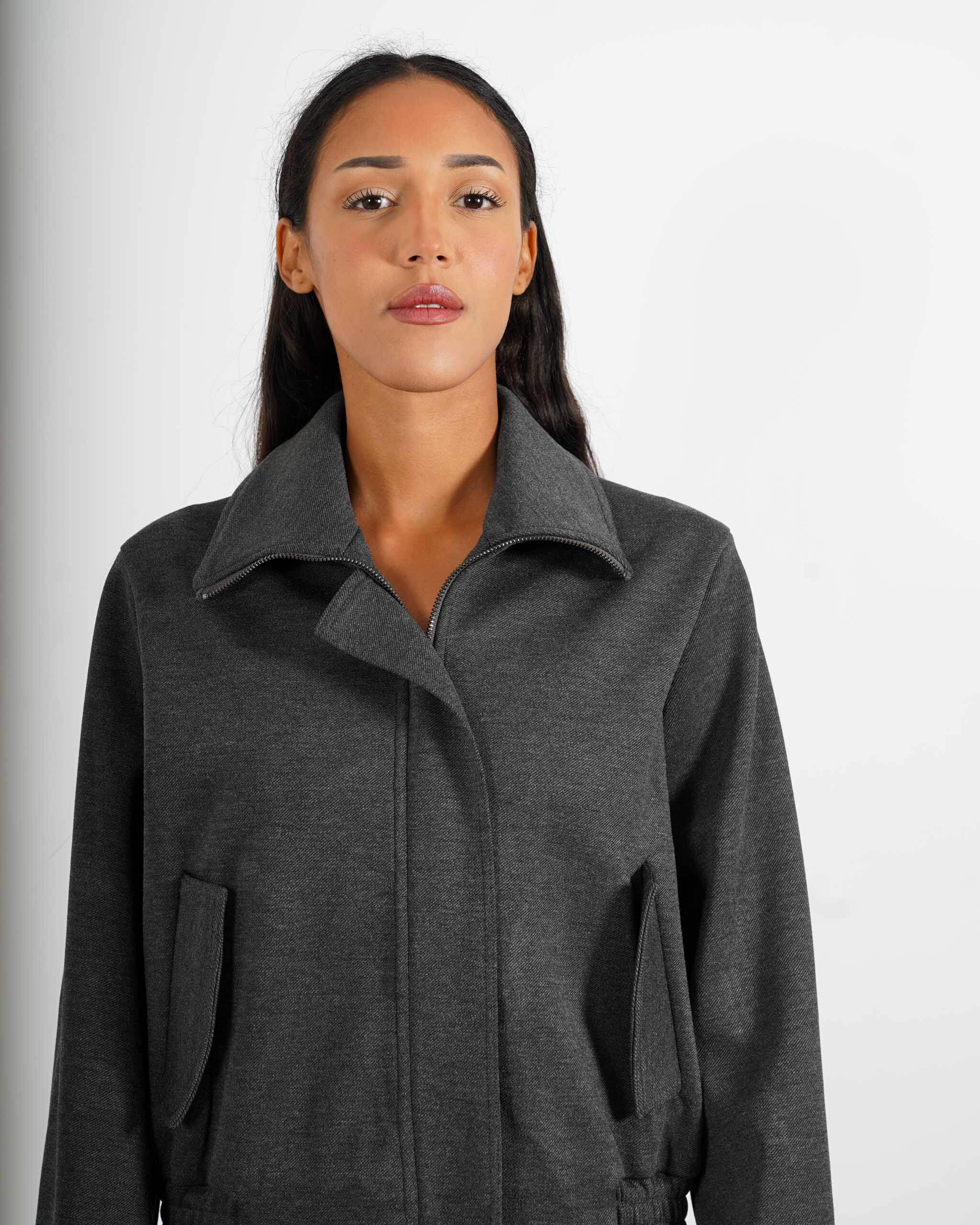 Bomber over in tessuto diagonale - Ademola - Hope Fashion