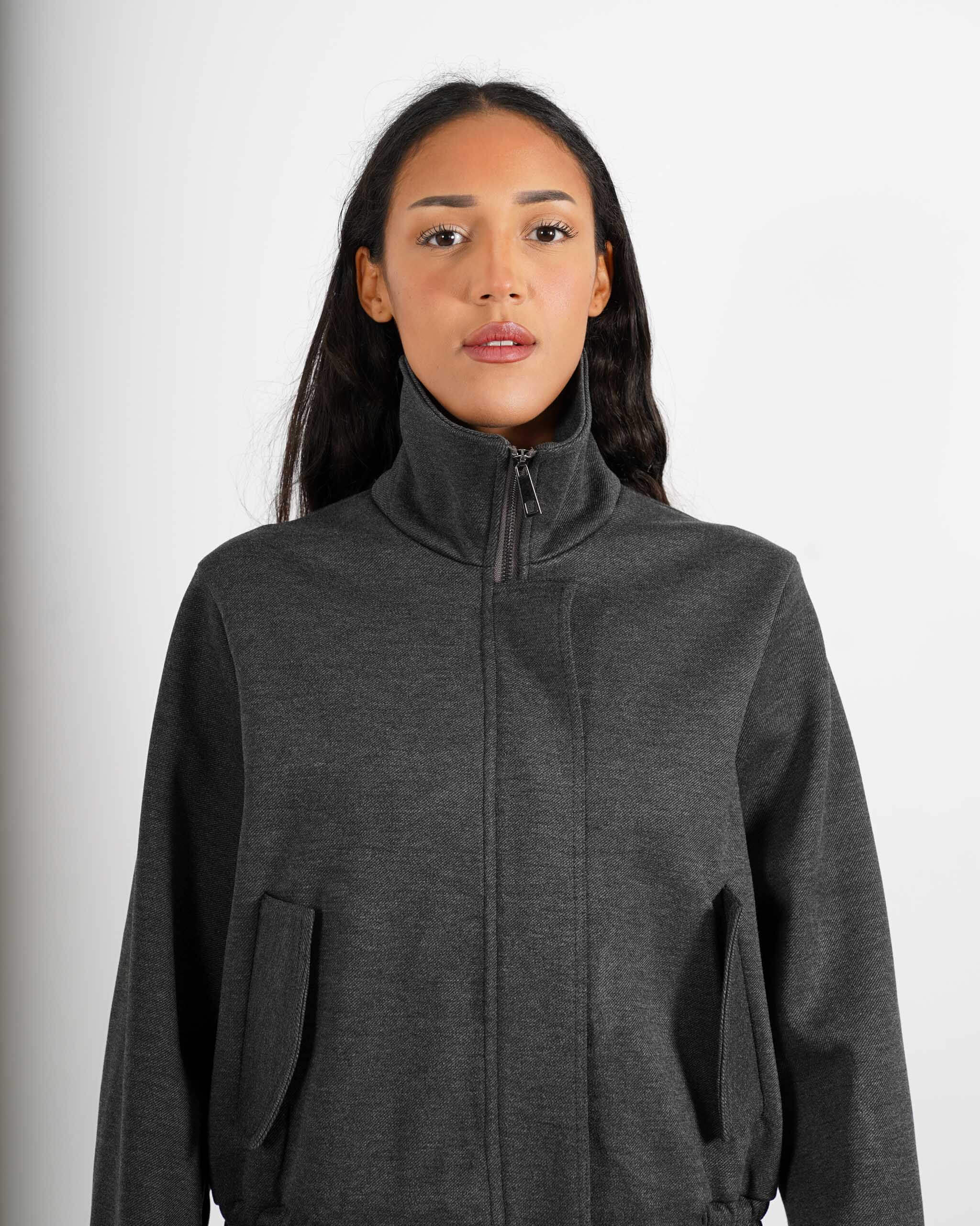 Bomber over in tessuto diagonale - Ademola - Hope Fashion