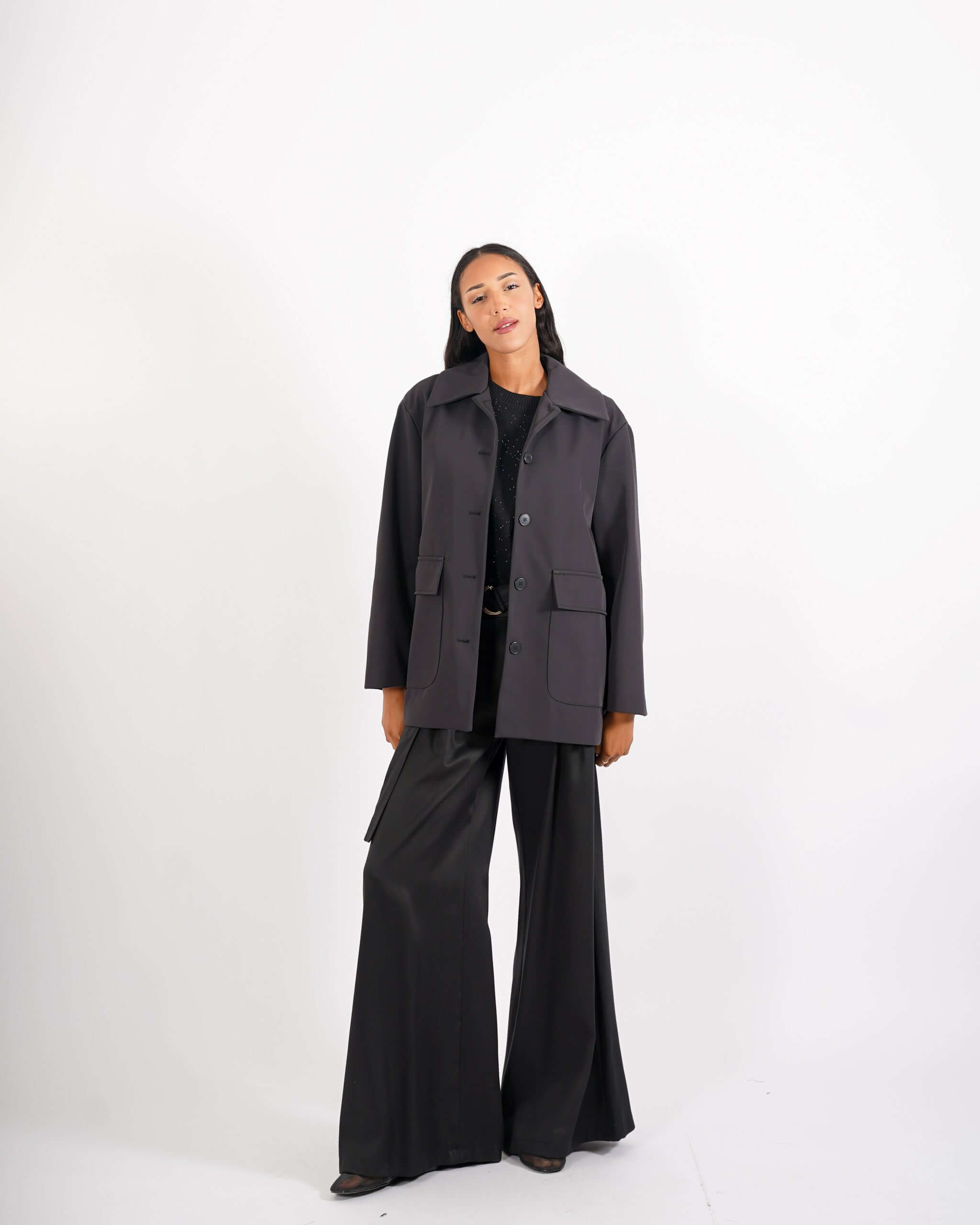 Giacca monopetto in tessuto nylon leggero - Donelle - Hope Fashion