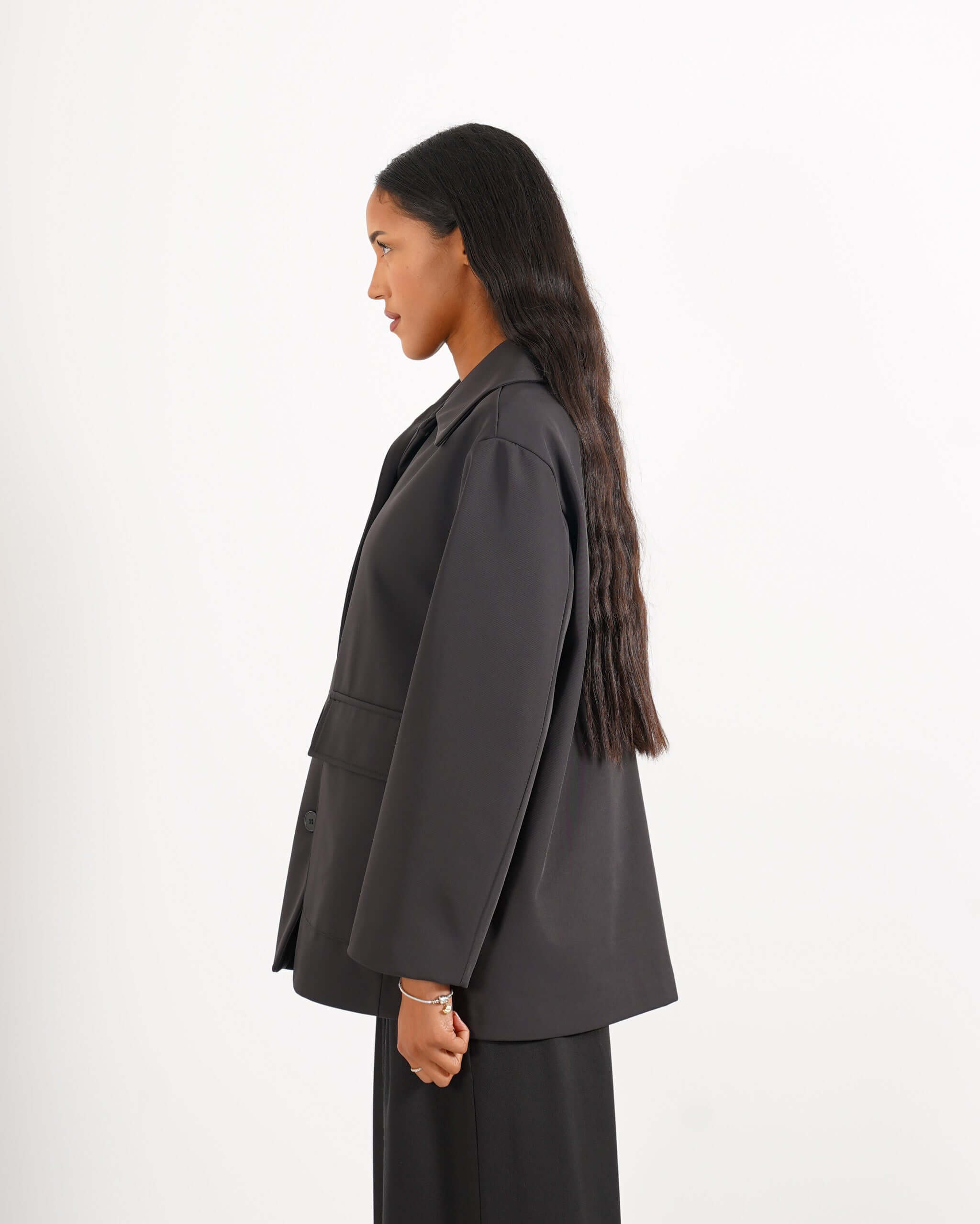 Giacca monopetto in tessuto nylon leggero - Donelle - Hope Fashion