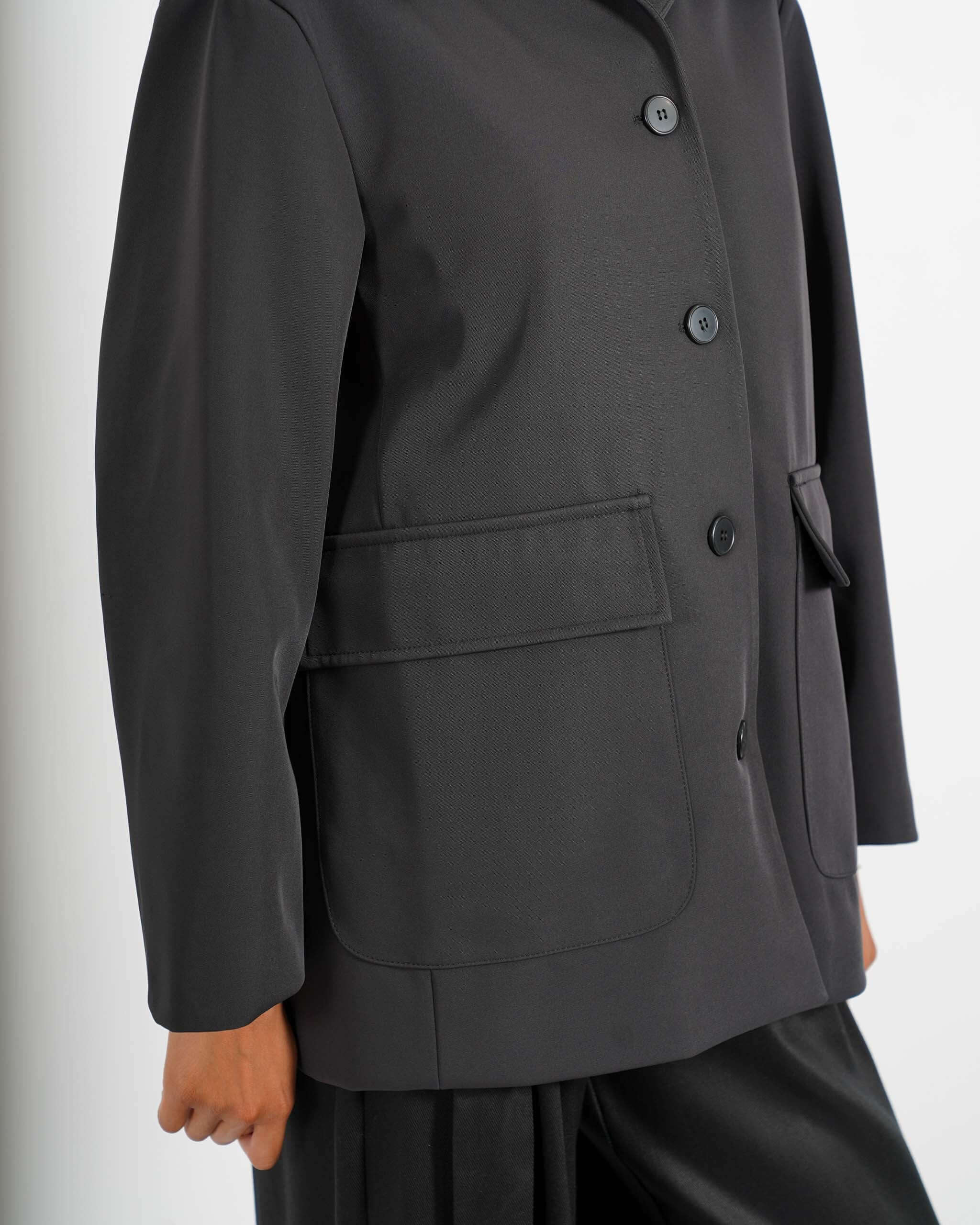 Giacca monopetto in tessuto nylon leggero - Donelle - Hope Fashion