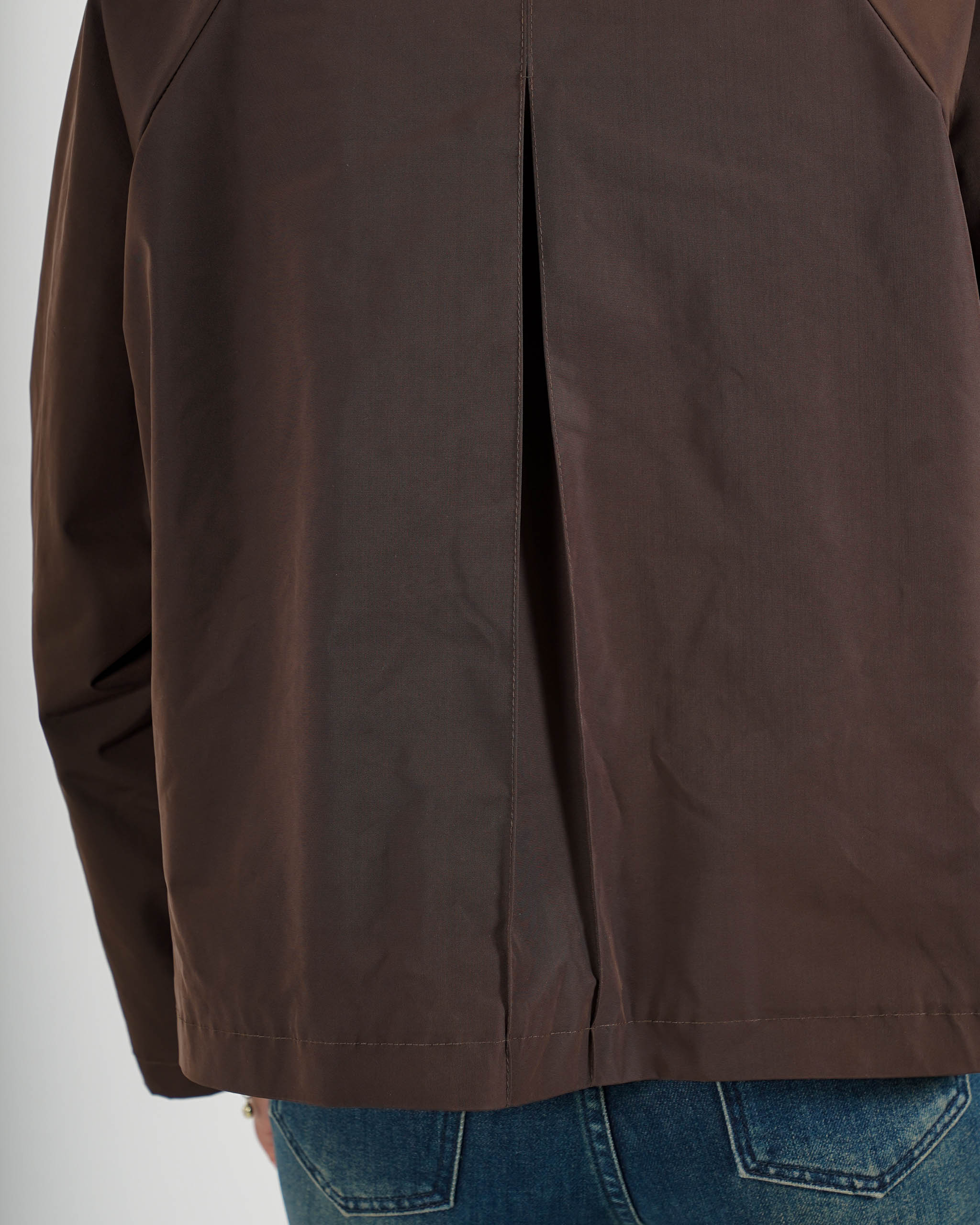 Field jacket con tasche e dettagli in eco camoscio - Miura