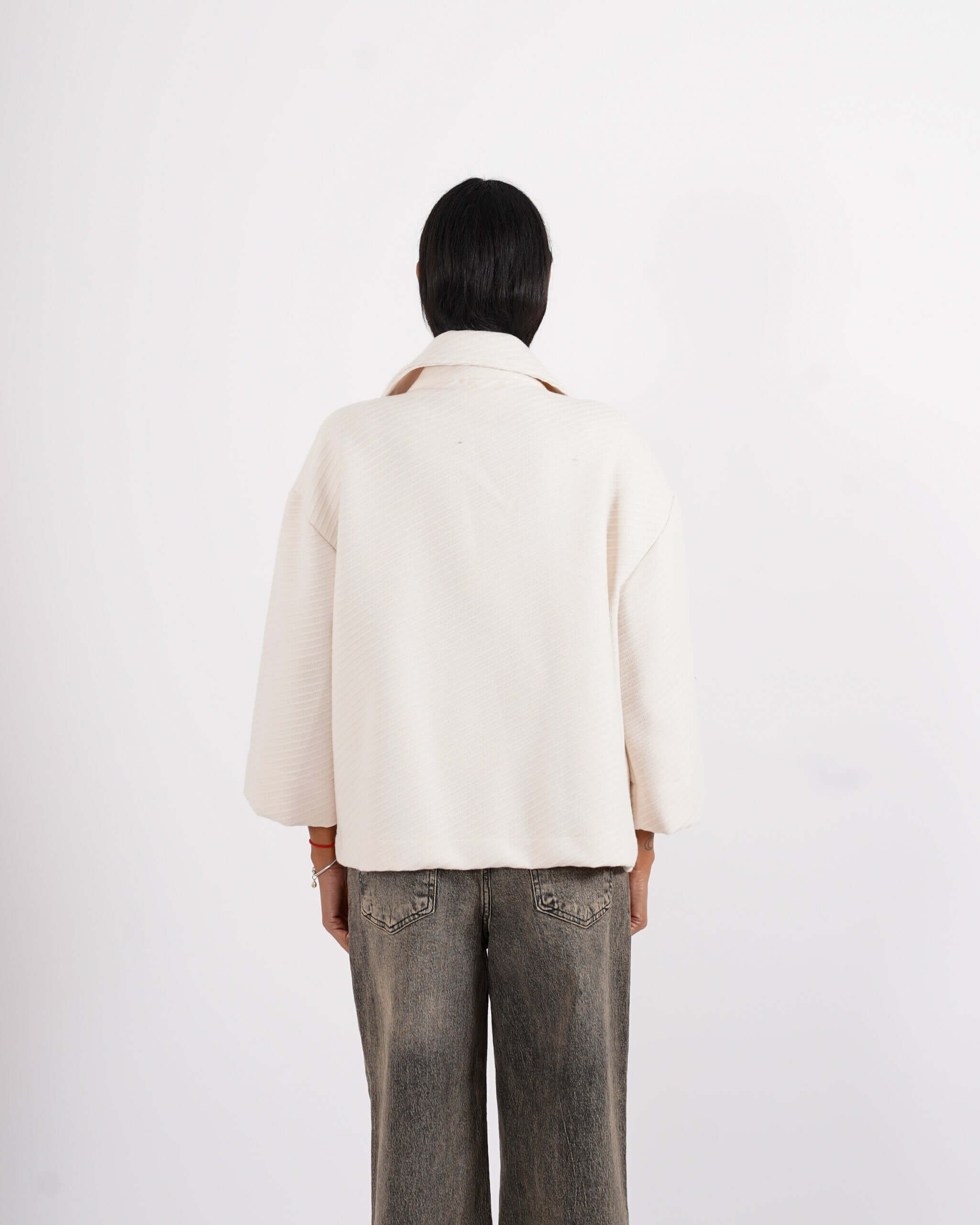 Giacca doppio petto con tessuto diagonale - Jessica - Hope Fashion