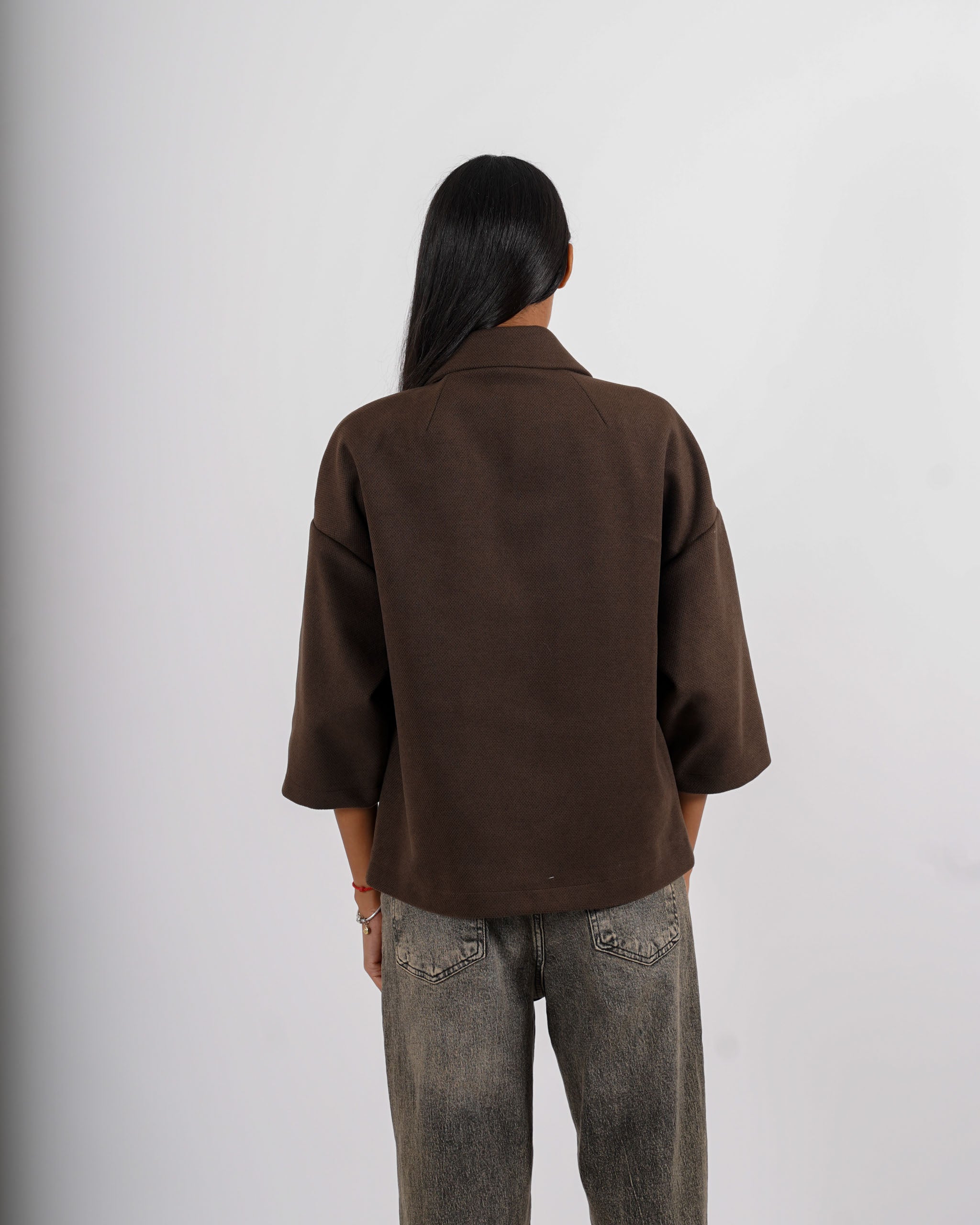 Caban con bottoni in mano lana - Caldaia