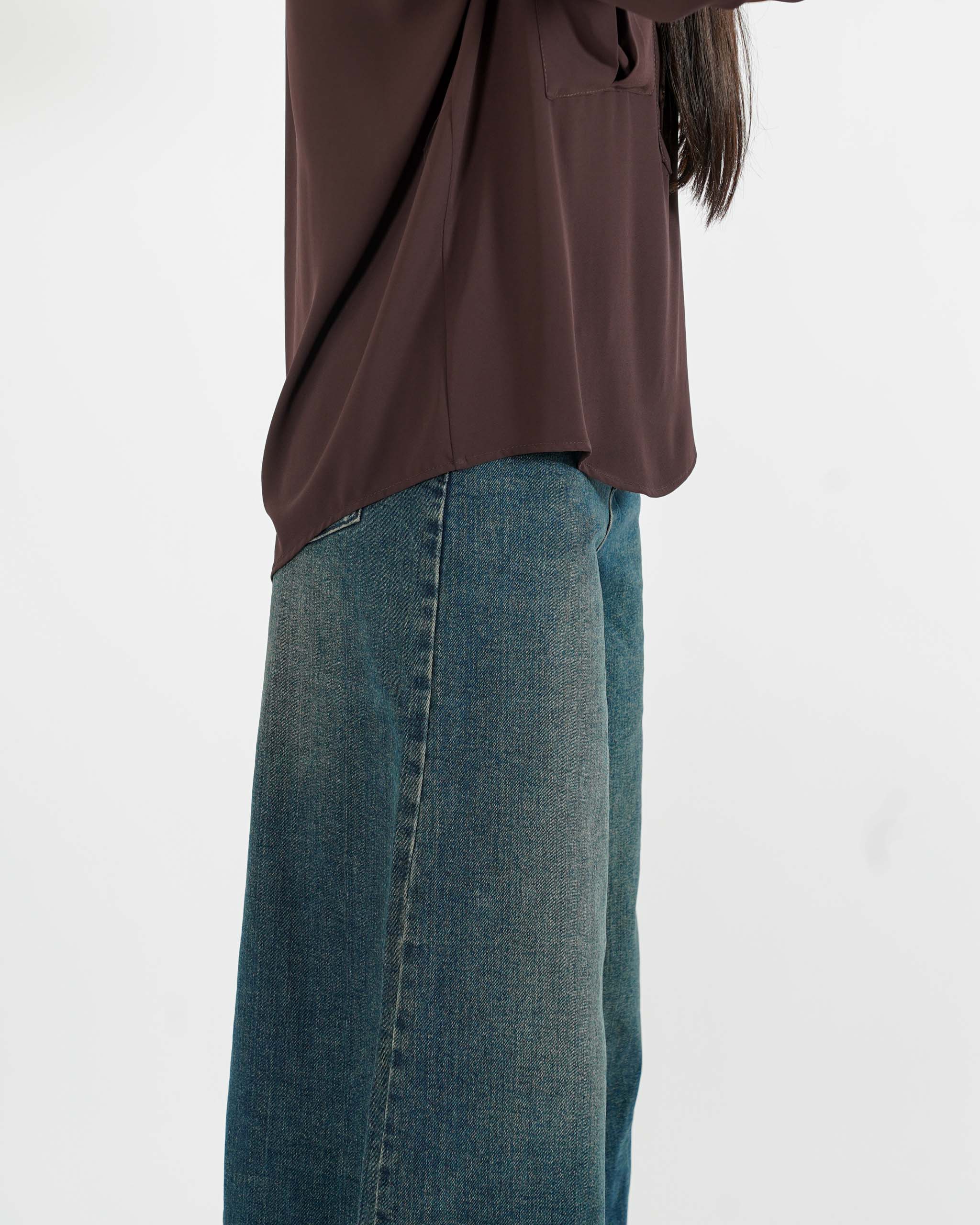 Blusa con tache frontali - Galatea
