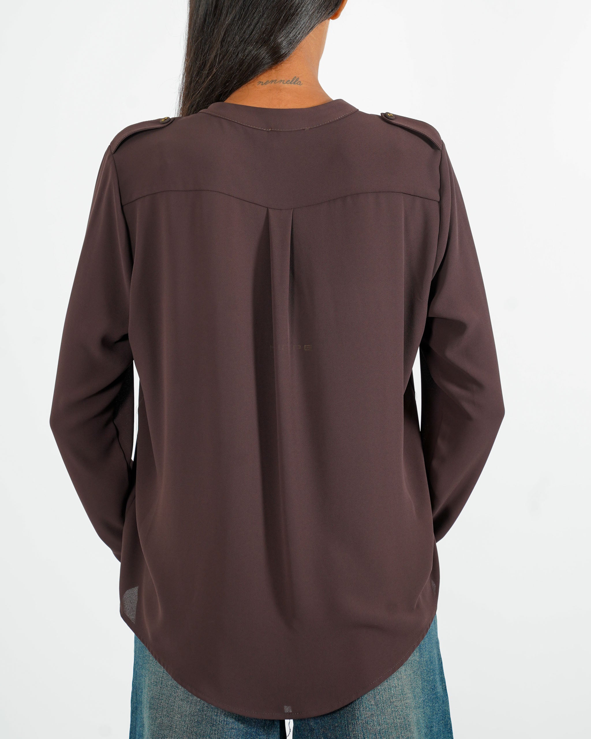 Blusa con tache frontali - Galatea
