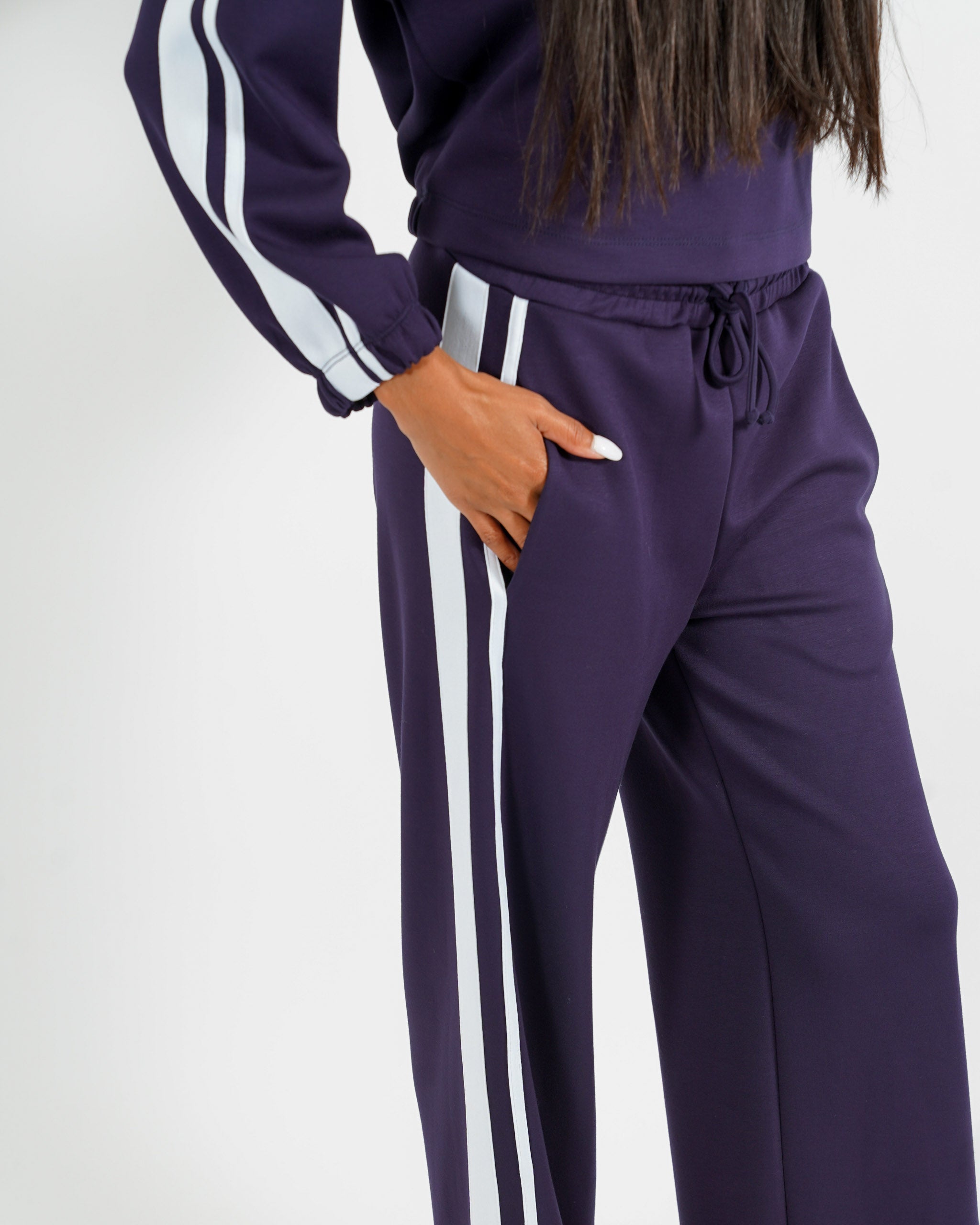 Pantaloni felpa con elastico e coulisse - Lucia