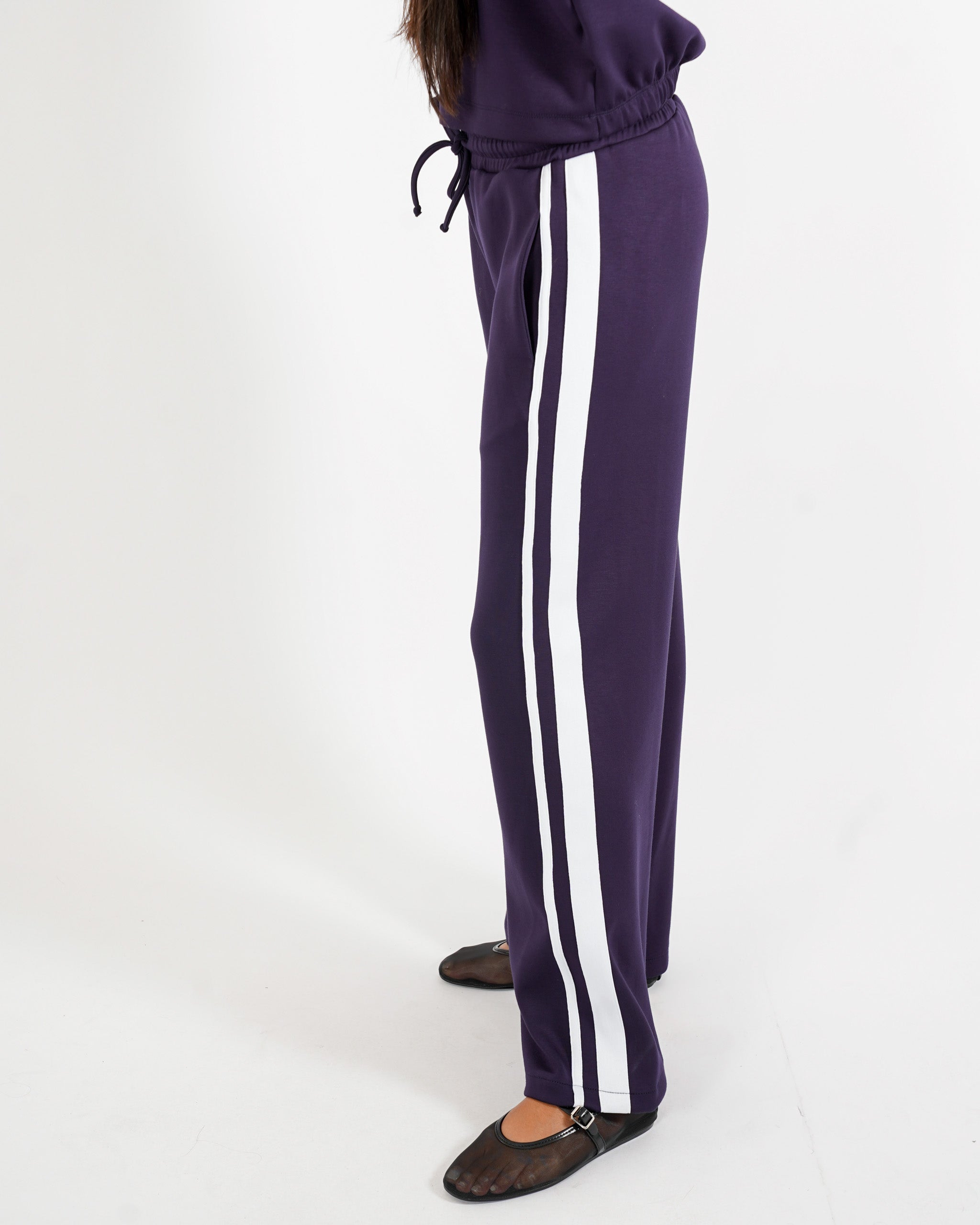 Pantaloni felpa con elastico e coulisse - Lucia