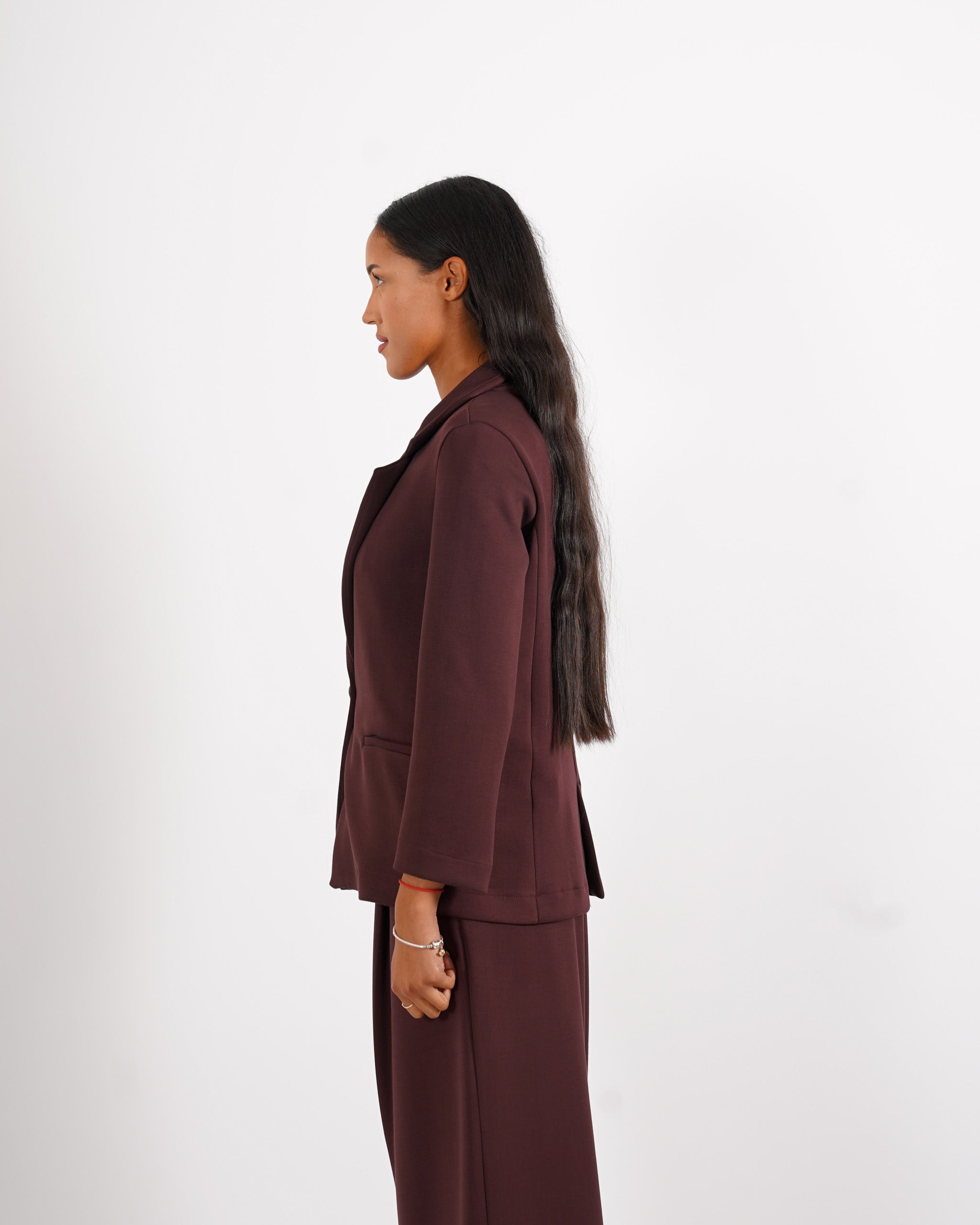 Blazer monopetto in tessuto felpa - Blinken