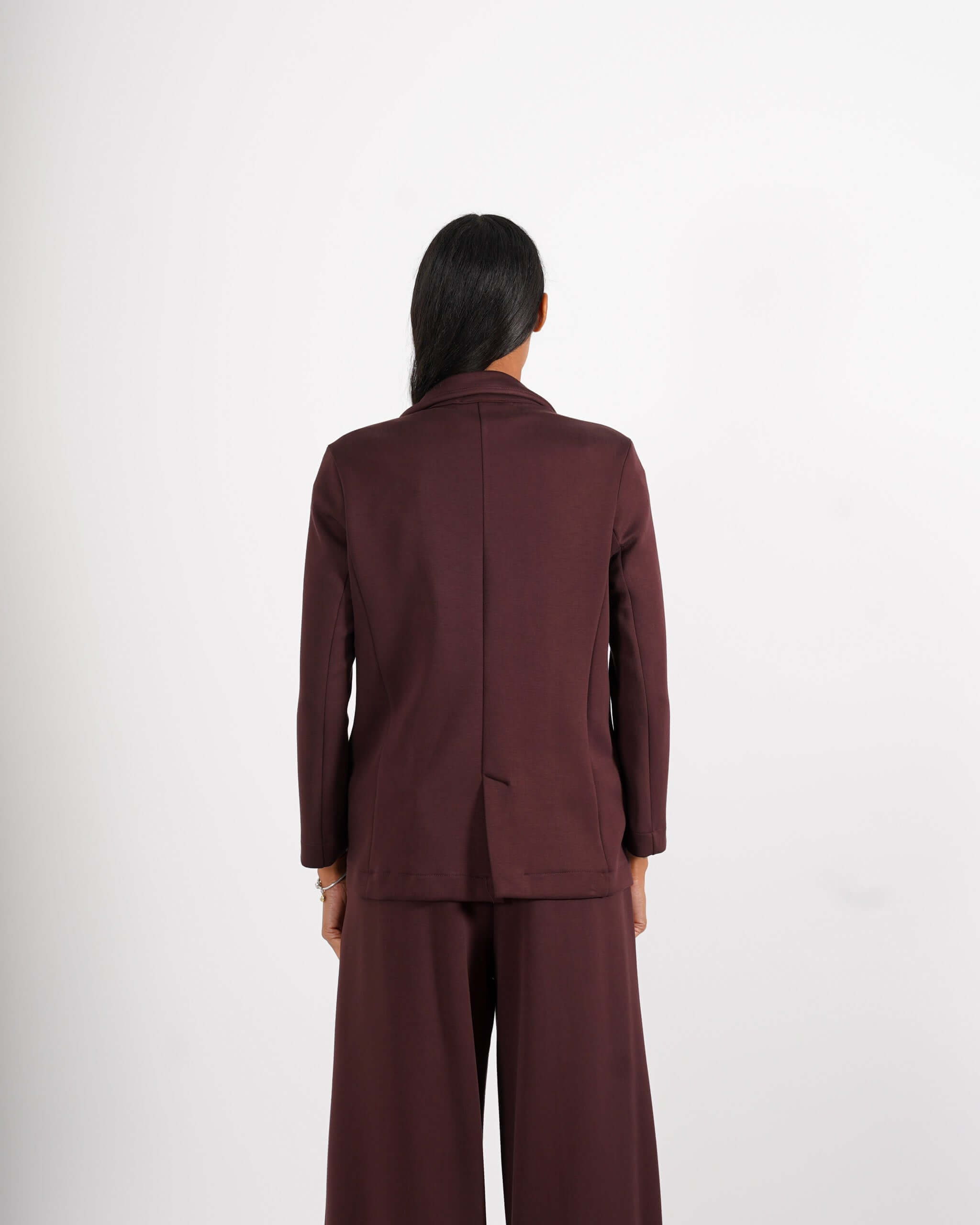 Blazer monopetto in tessuto felpa - Blinken - Hope Fashion