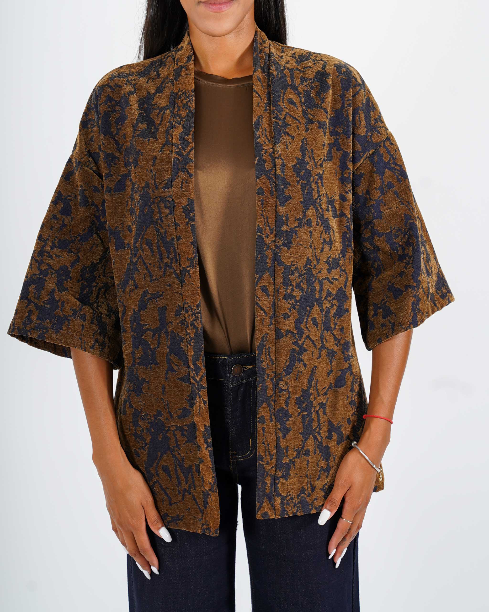 Kimono in tessuto jacquard - Lidia