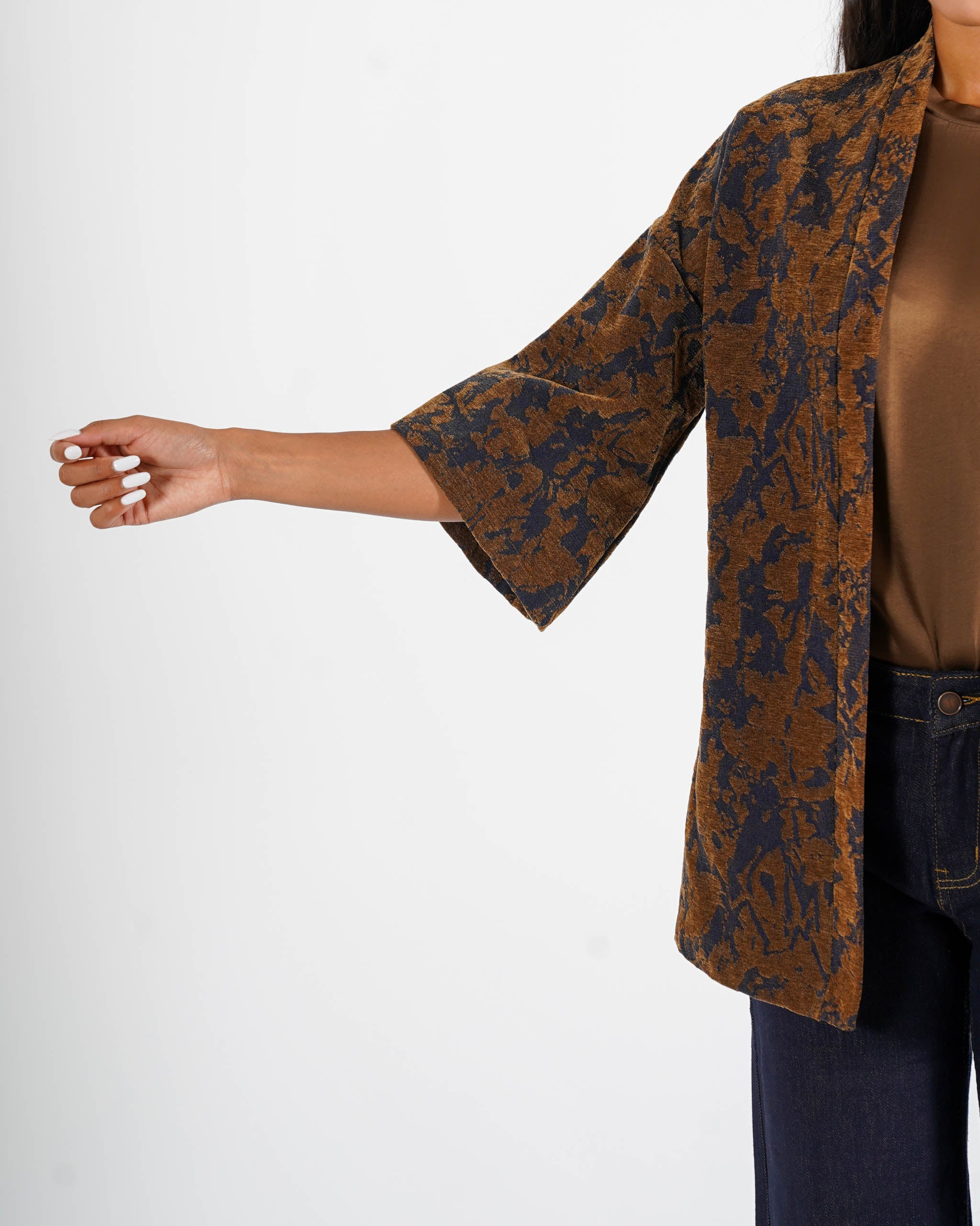 Kimono in tessuto jacquard - Lidia